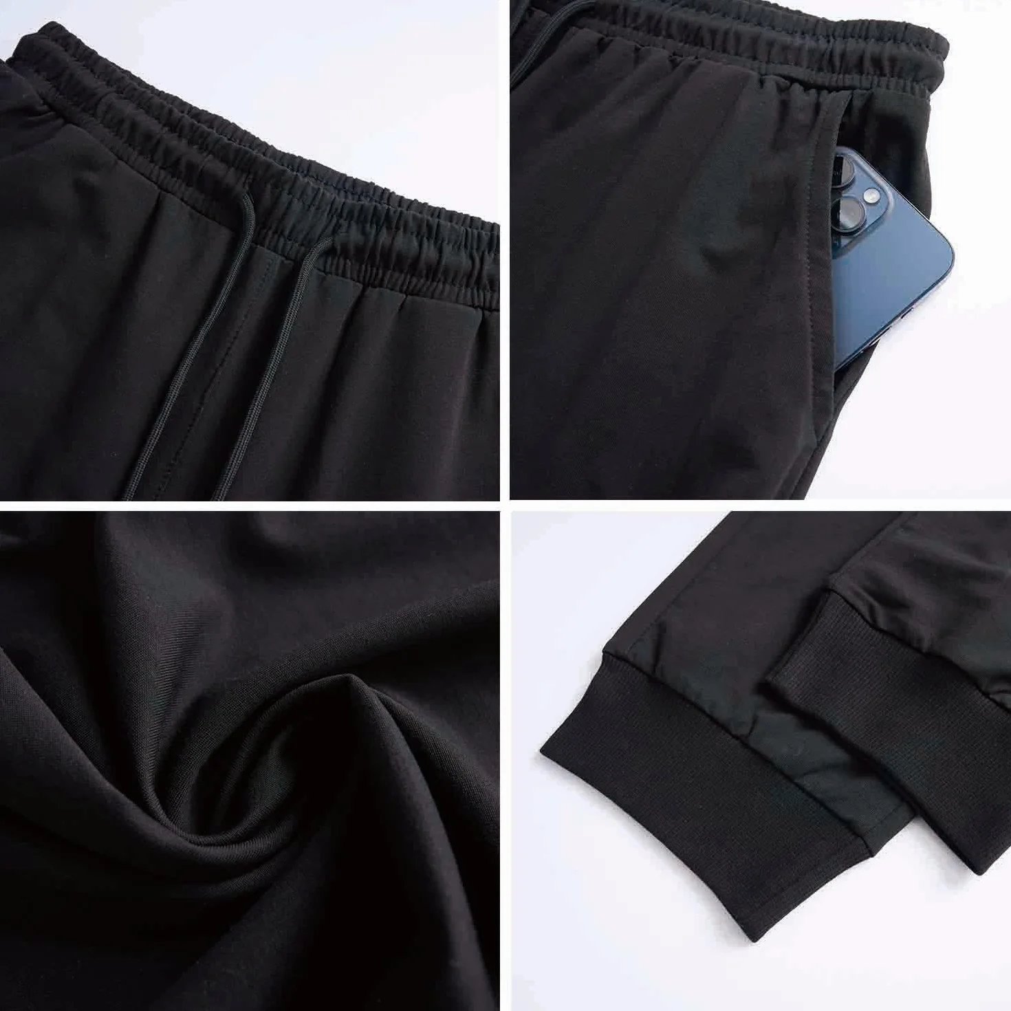 Spodnie do Joggingu Męskie Bawełniane Spodnie Sportowe Spodnie Treningowe Spodnie do Biegania Długie Spodnie Rekreacyjn z Kieszeniami dres Treningowy