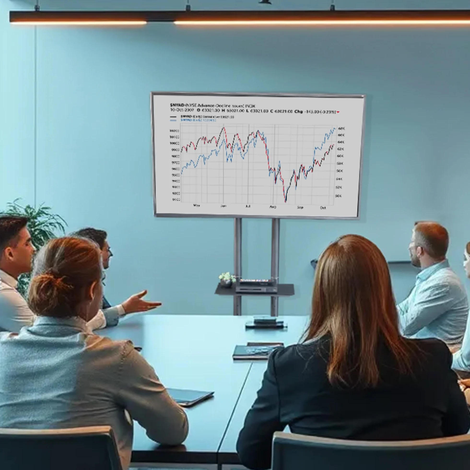 VIVO STAND-TV03E mobilny wózek na telewizor o przekątnej od 32 do 210.8 cm do 50 kg, LCD LED OLED 4K Smart Flat i zakrzywione panele, stojak na kółkach z półką na laptopa DVD, kółka blokujące, Max