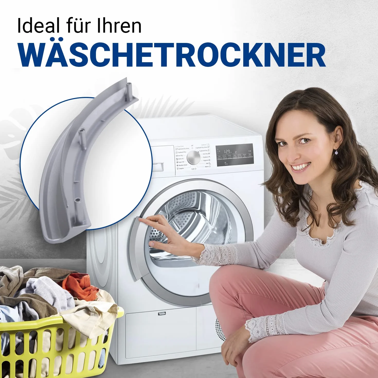 VIOKS Uchwyt drzwiowy zamiennik do suszarki Siemens 00643356 643356 IQ700 IQ500