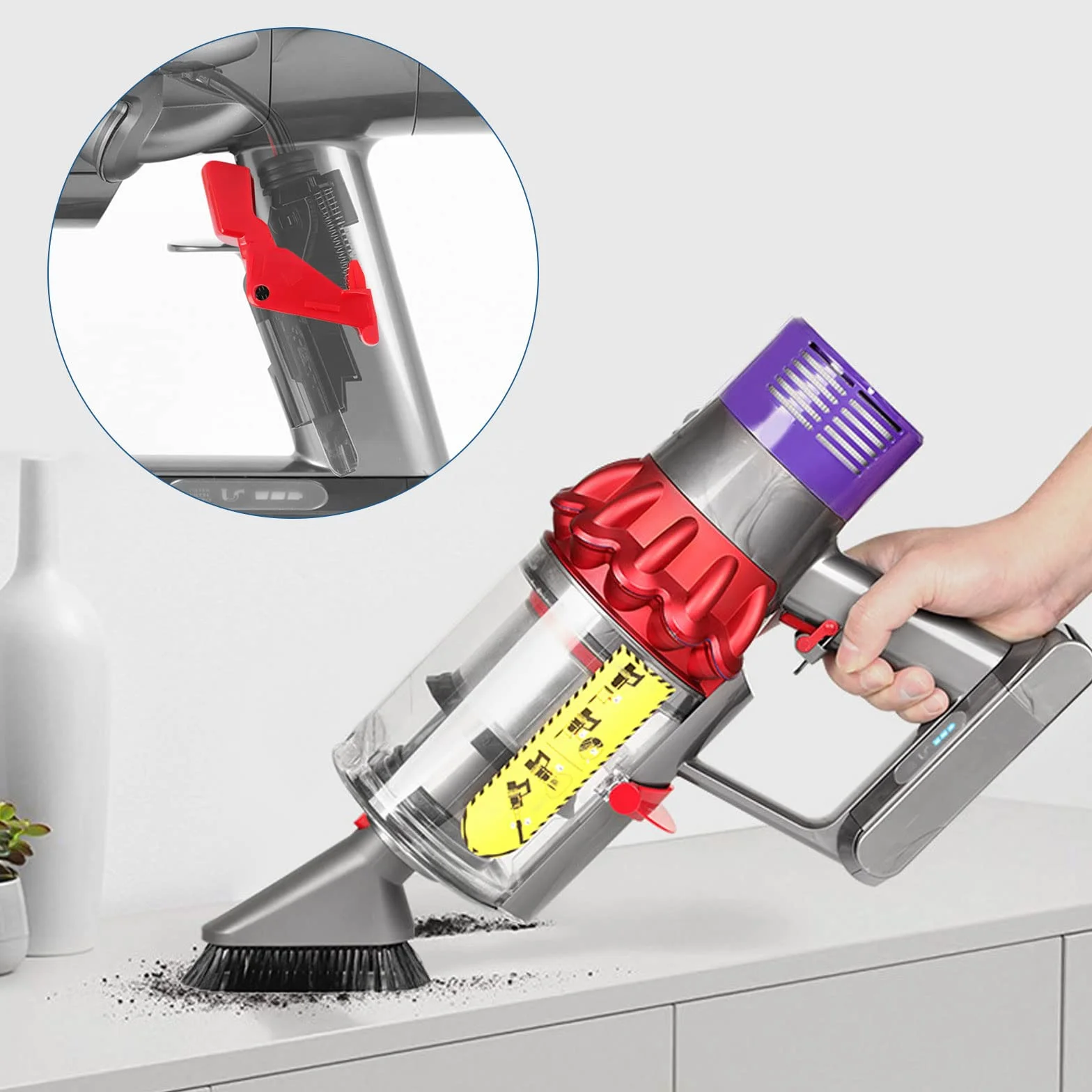 Włącznik V10 V11 do Dyson odkurzacza, wzmocniony przycisk rozrusznika, części zamienne ze śrubokrętem