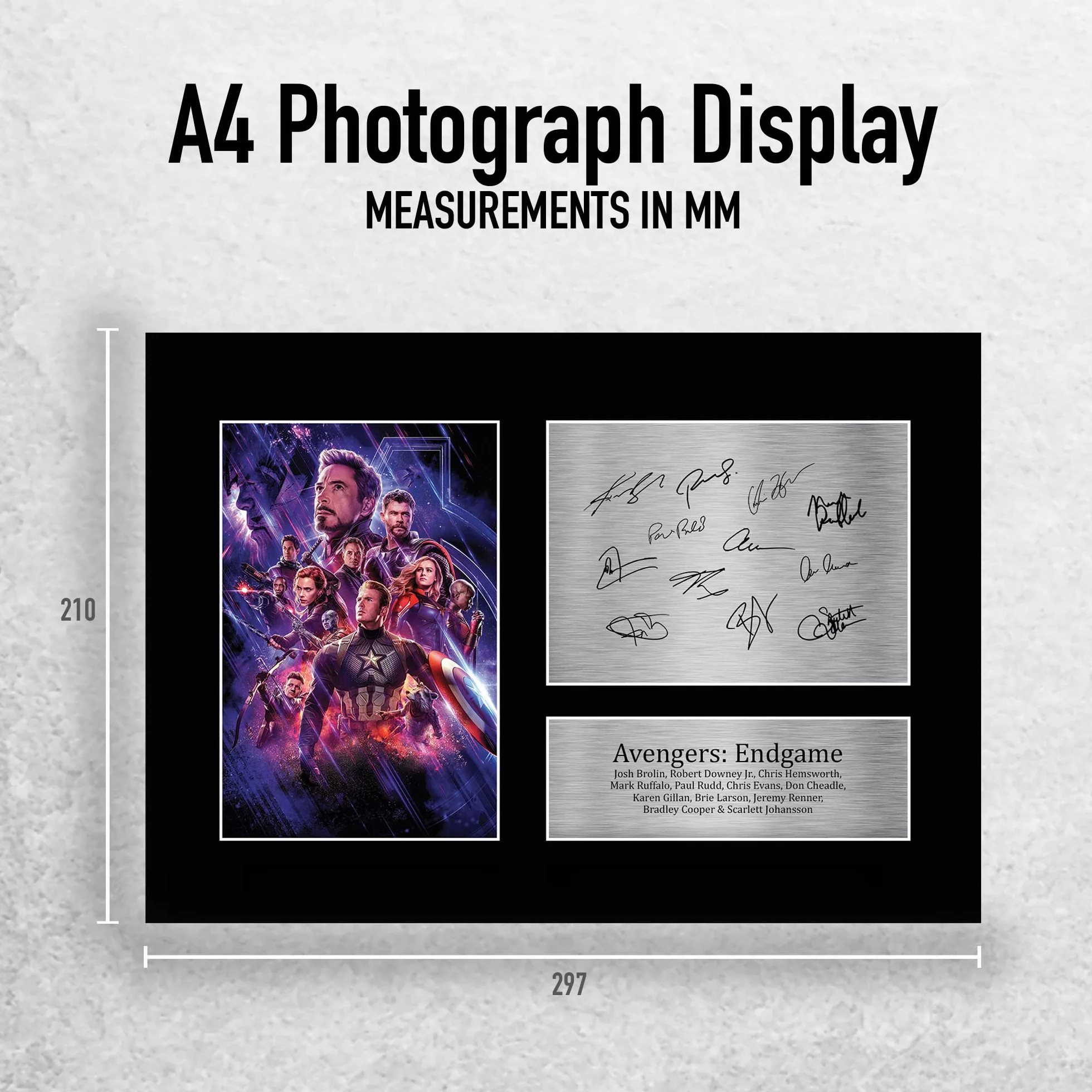 Avengers Endgame A4 Drukowane Podpisane Zdjęcie Z Autografem Robert Downey Jr Chris Evans
