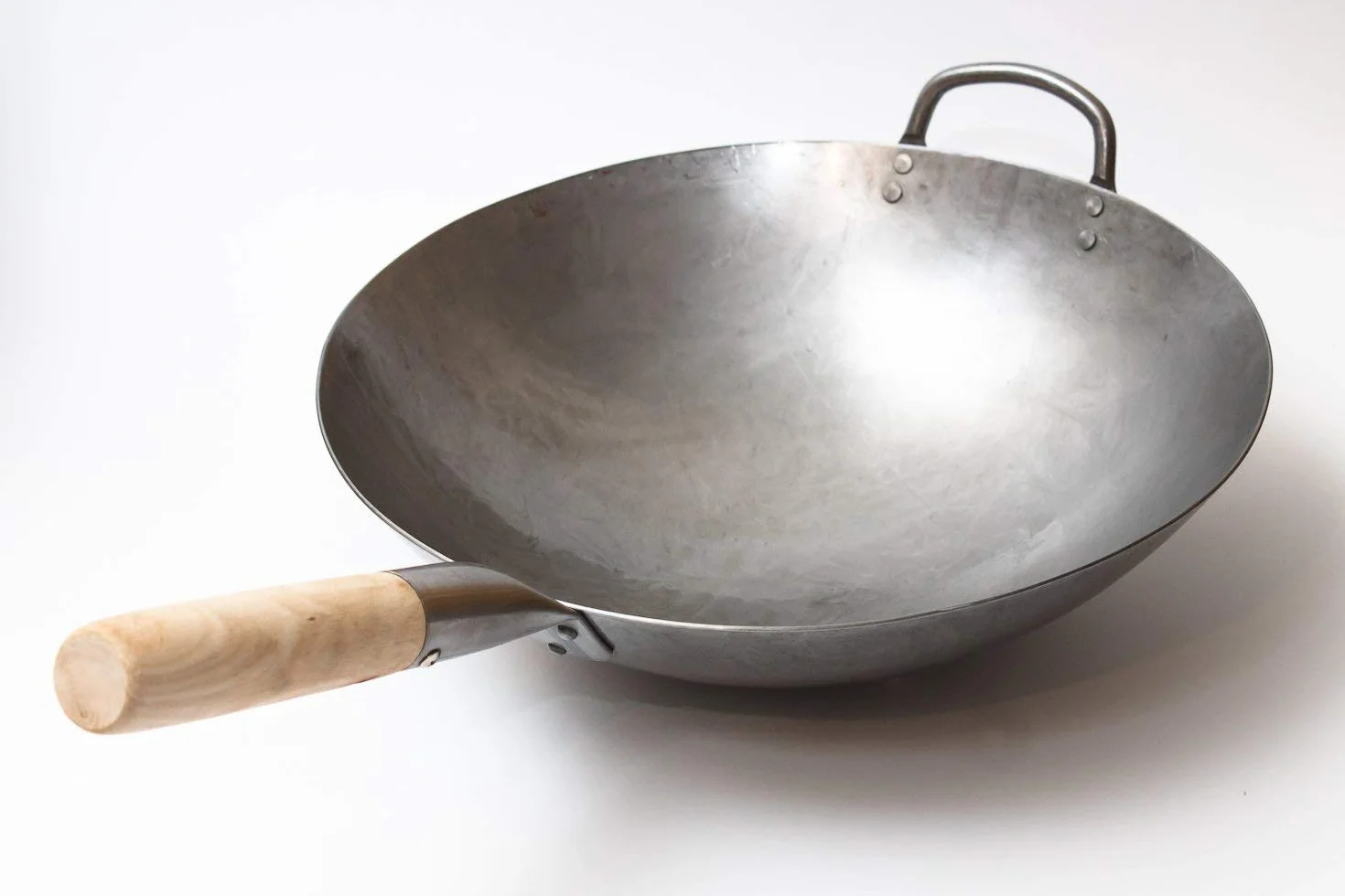 Craft Wok 731W88 Patelnia, Stal Węglowa, Drewniany Uchwyt, Ø 35.6 cm
