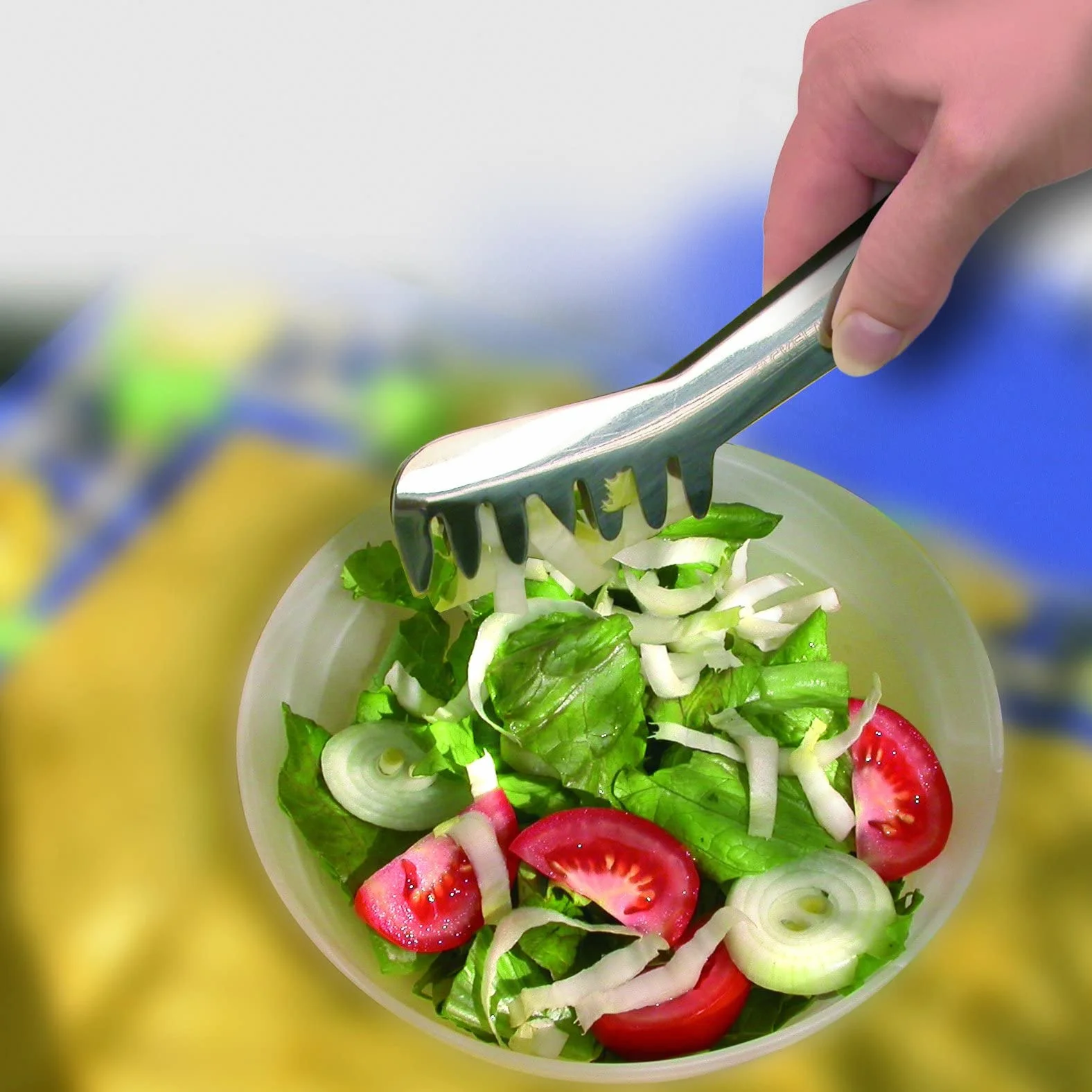 Fackelmann Szczypce do spaghetti ze stali nierdzewnej 19 x 11,8 x 2 cm