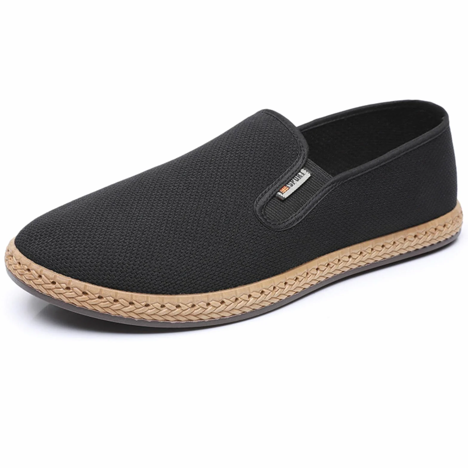 Espadryle męskie klapki z siateczki dla mężczyzn, oddychające mokasyny, letnie buty