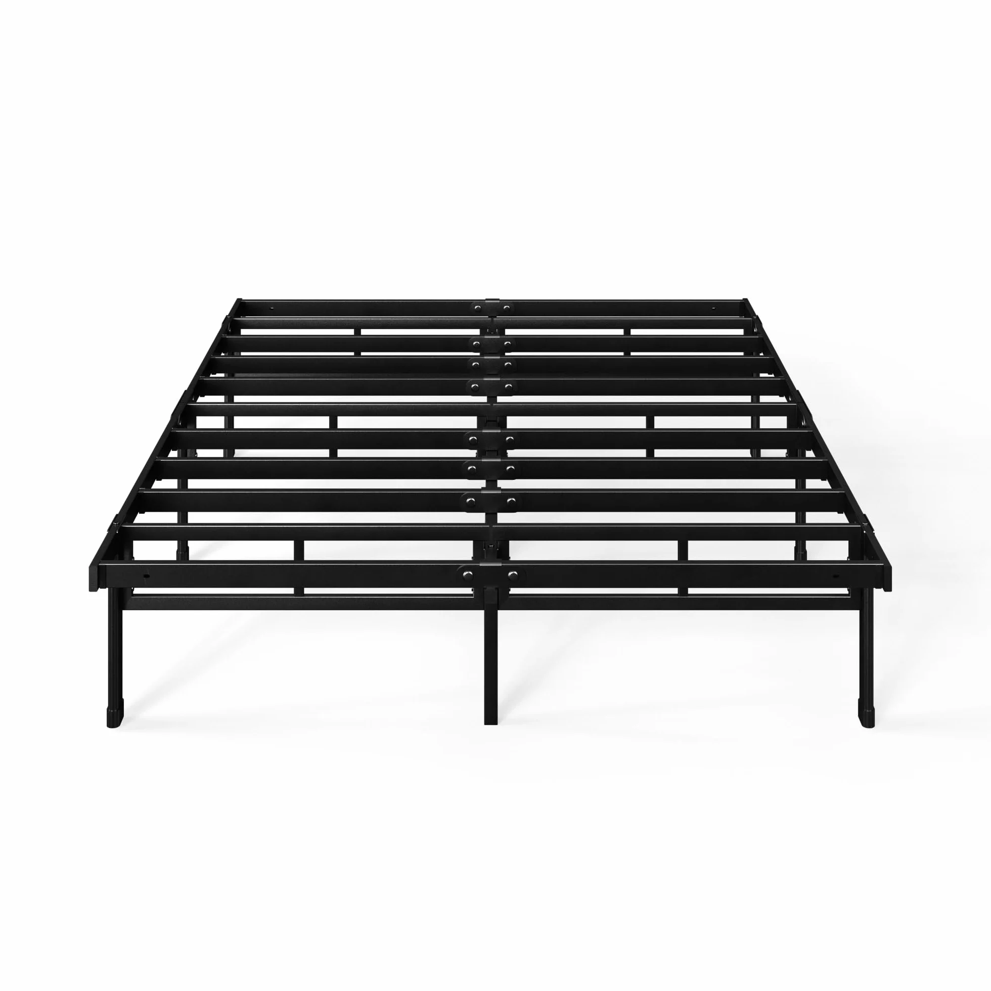 Zinus Justin Łóżko 140x190 cm z miejscem do przechowywania, metalowe, czarne