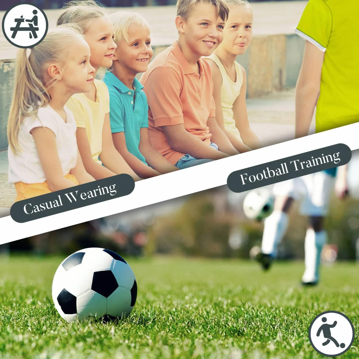Koszulka Piłkarska dla Chłopców, Zestaw dla Dzieci, do treningu, odzież sportowa, krótkie rękawy, t-shirt i spodenki Soccer Uniforms