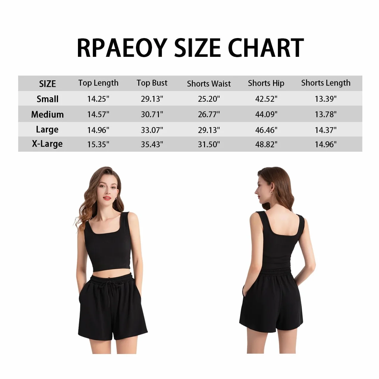Zestaw Sportowy Kobiety 2 Kawałki Crop Top Krótki Bez Rękawów Dopasowanie i Szorty Wysokiej Talii Casual Chandal Lato Odzież Sportowa Fitness