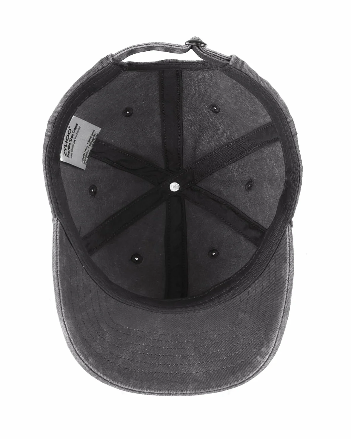 Zylioo Mały rozmiar sprany dżins czapka z daszkiem, regulowana czapka taty dla małych głów (54 cm - 56 cm), czapka sportowa Petite Fade
