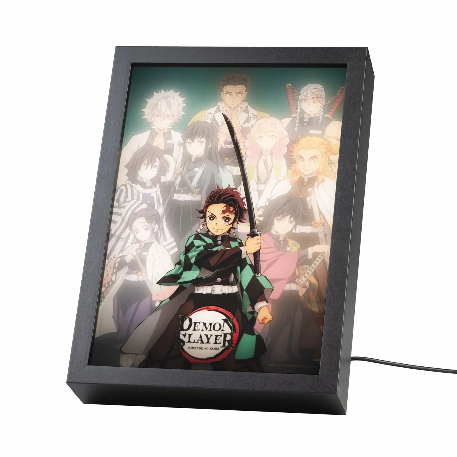 Grupo Erik Demon Slayer Mood Light Framed Prints LED Lampa Biurkowa 7,9 x 11 x 2 cale 20 x 28 x 5 cm