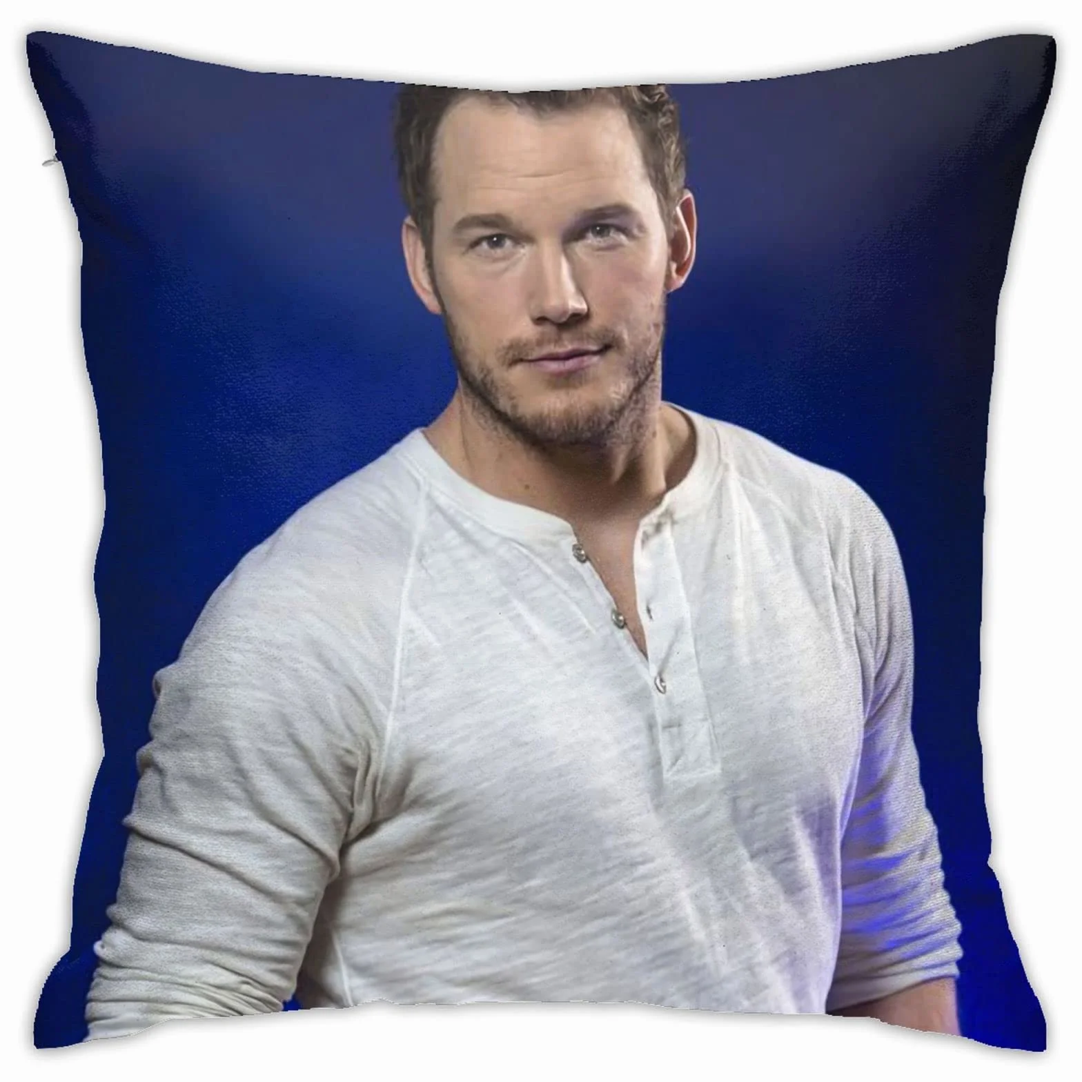 Chris Pratt poszewki na poduszki dwustronne pluszowe poszewki na poduszki akademik dekoracja do sypialni salonu 45 cm x 45 cm