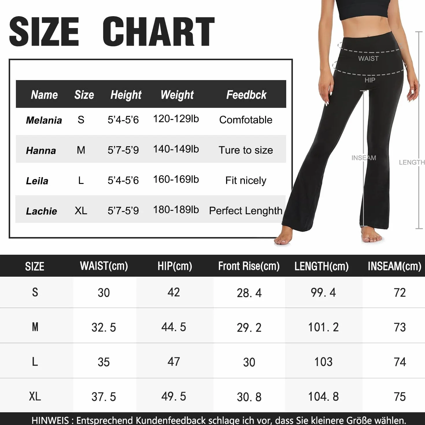 ACTINPUT Damskie spodnie do jogi, nieprzezroczyste, rozkloszowane legginsy, bootleg, spodnie sportowe, bootcut, spodnie do joggingu, spodnie do fitnessu, jazzpants