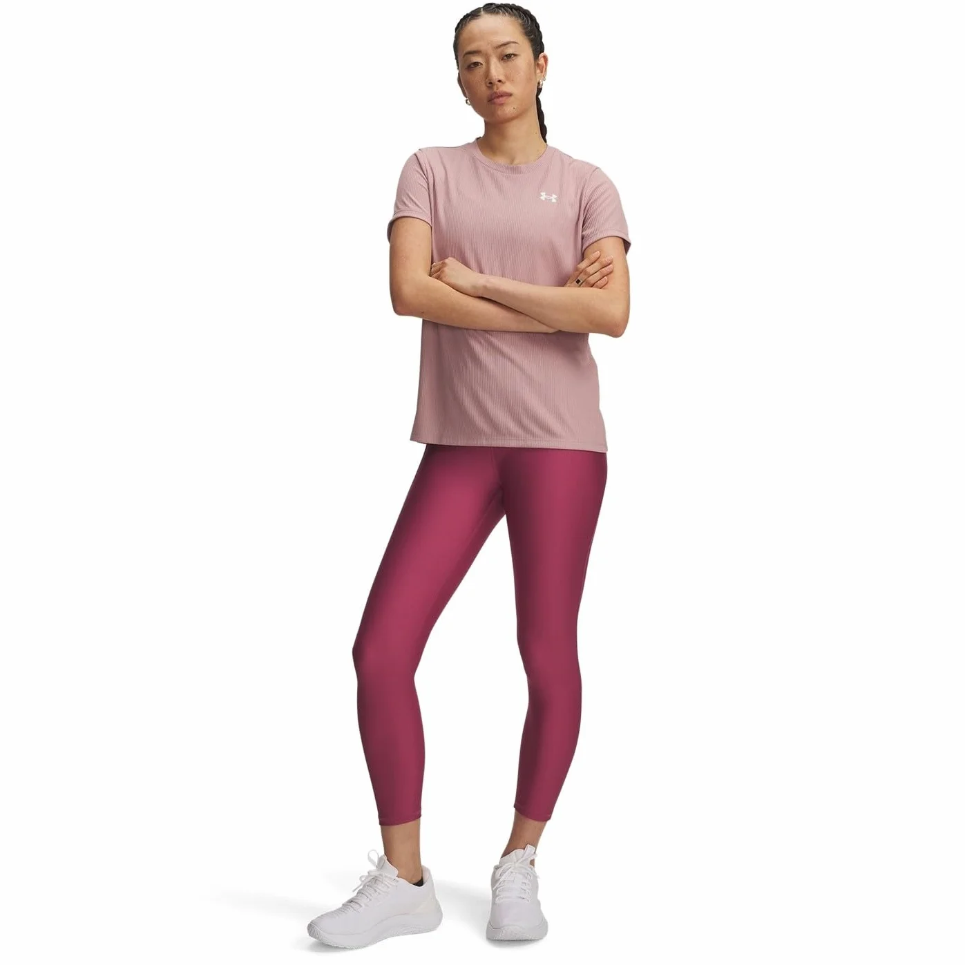 Under Armour Heatgear Armour High No-slip Waistband Ankle Leggings - Leginsy Kobiety
