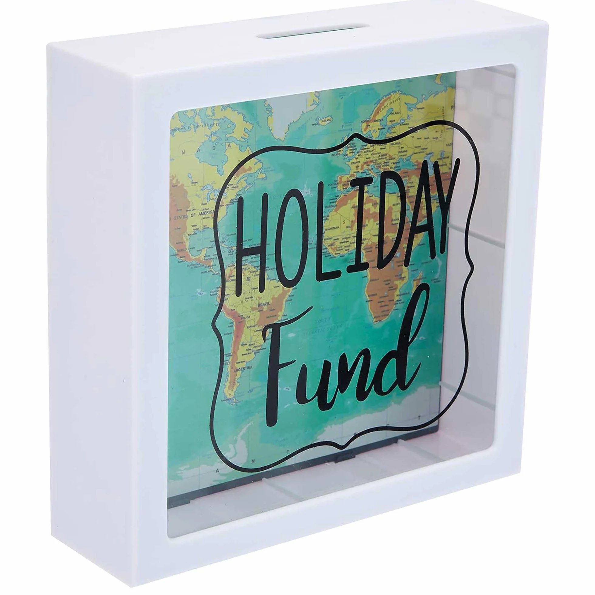 Skarbonka Holiday Fund biała 15 cm