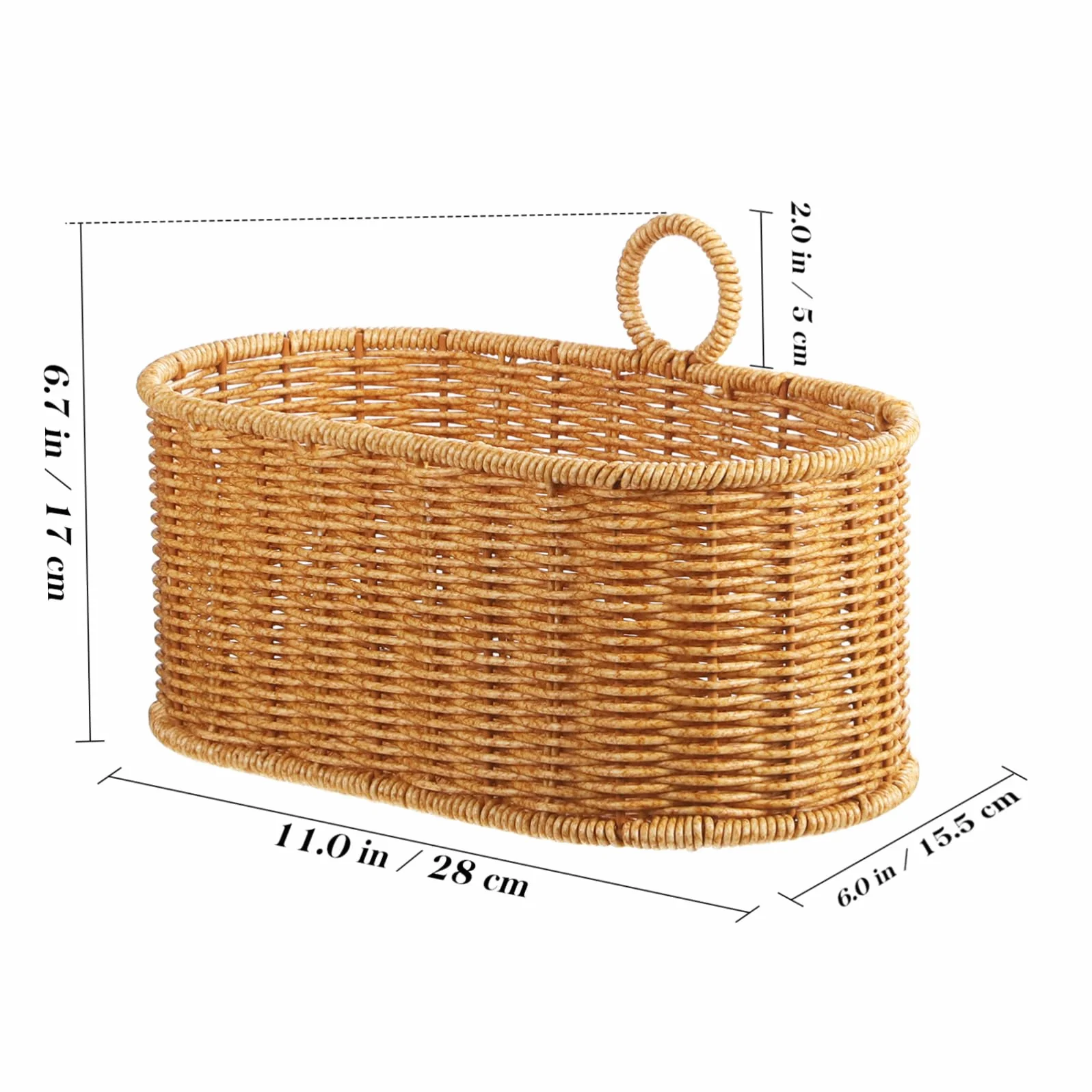 Alipis Kosz do przechowywania imbiru i czosnku Woven Hanging Basket - Koszyk wiszący Kitchen Storage Basket - Koszyk na przechowywanie w kuchni ścienny kosz warzyw