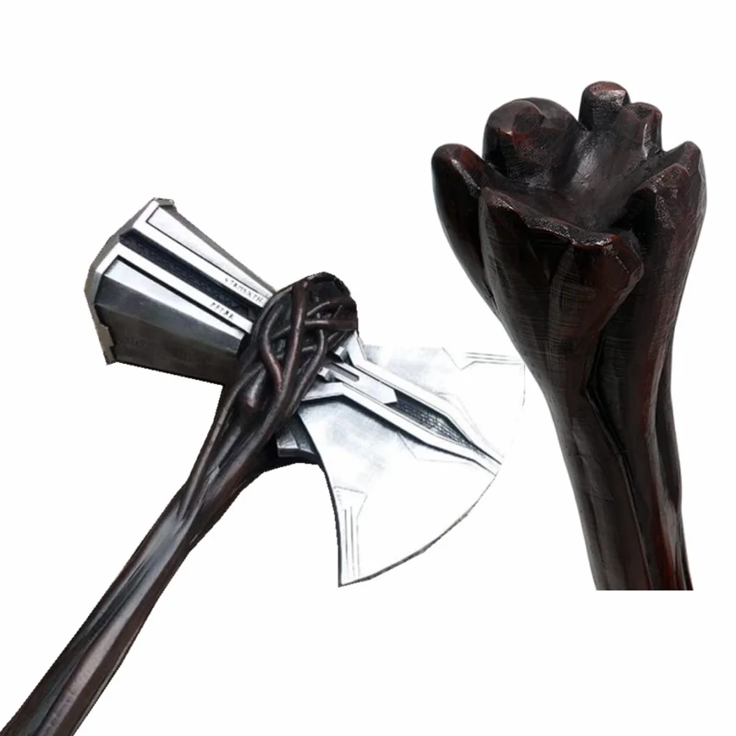 damdos Akcesoria na Halloween, młotek do cosplayu, rozmiar 1:1, pianka PU Stormbreaker Thor's Odinson Stormbreaker Topór miłość i grzmoty, młotek kolekcjonerski, fajny prezent urodzinowy