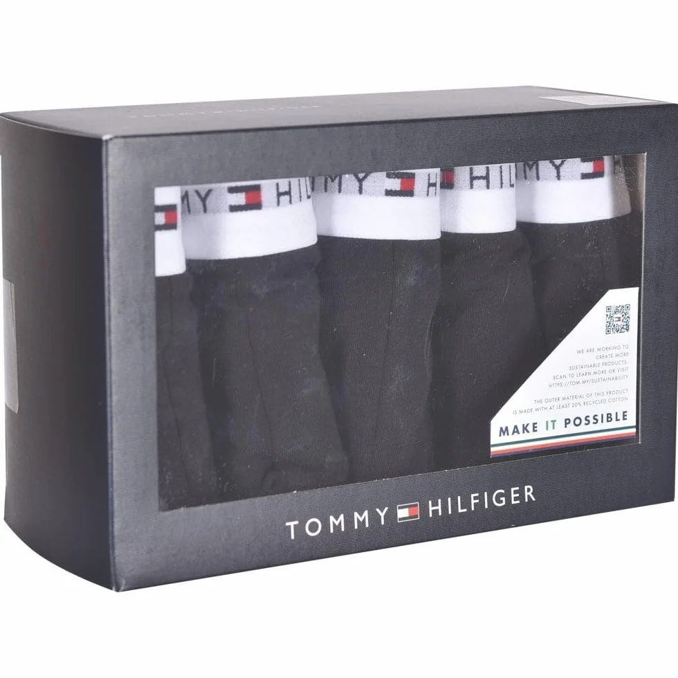 Tommy Hilfiger Majtki męskie, Wielokolorowy (czarny/czarny/czarny/czarny), L