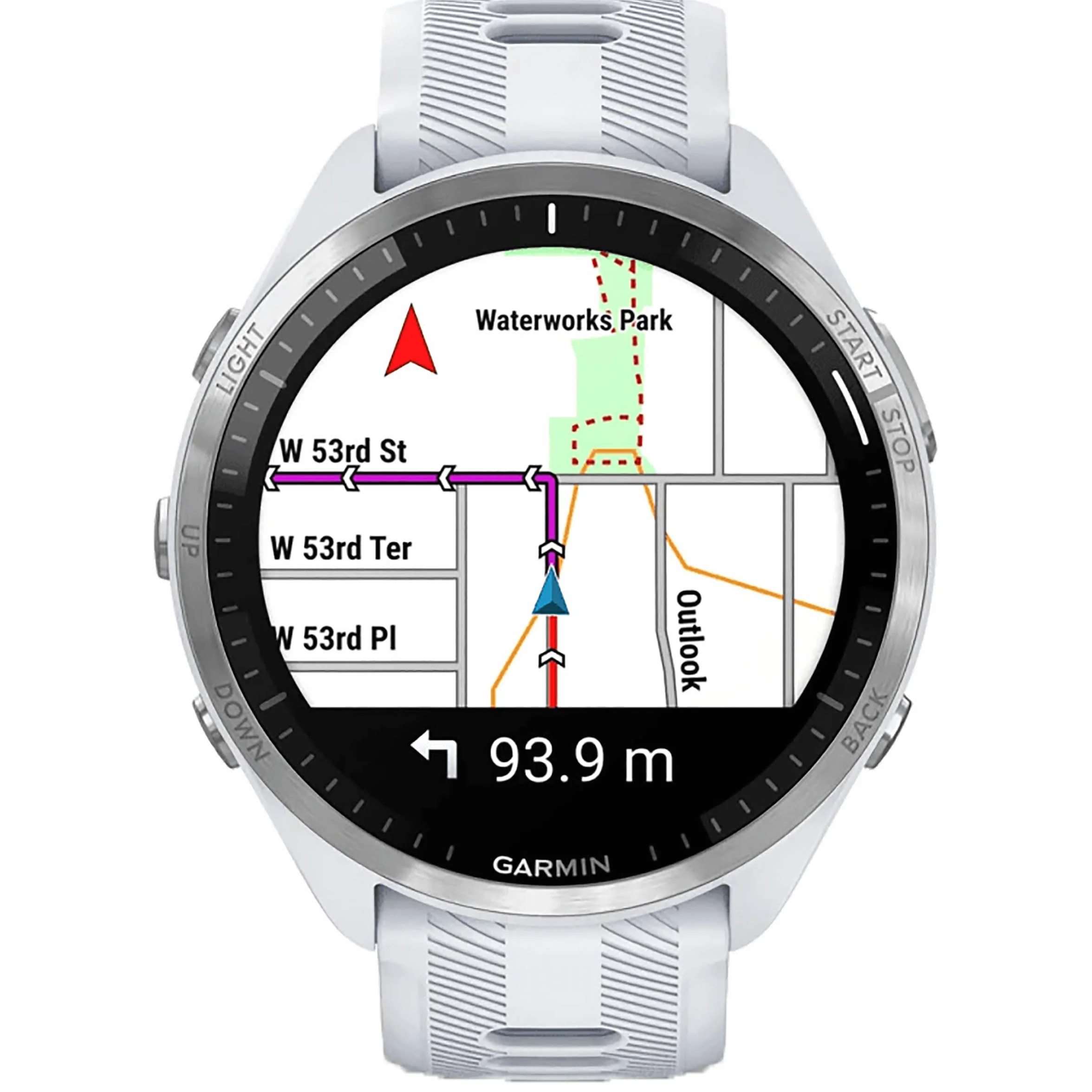 Garmin Forerunner 965 Smartwatch kwarcowy, unisex, biały kamień, pudrowy szary