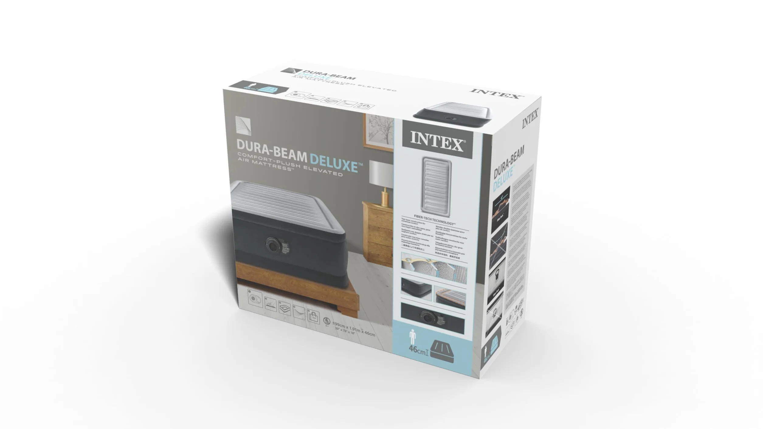 INTEX Jednoosobowy Materac Dmuchany 99x191x46 cm 220V