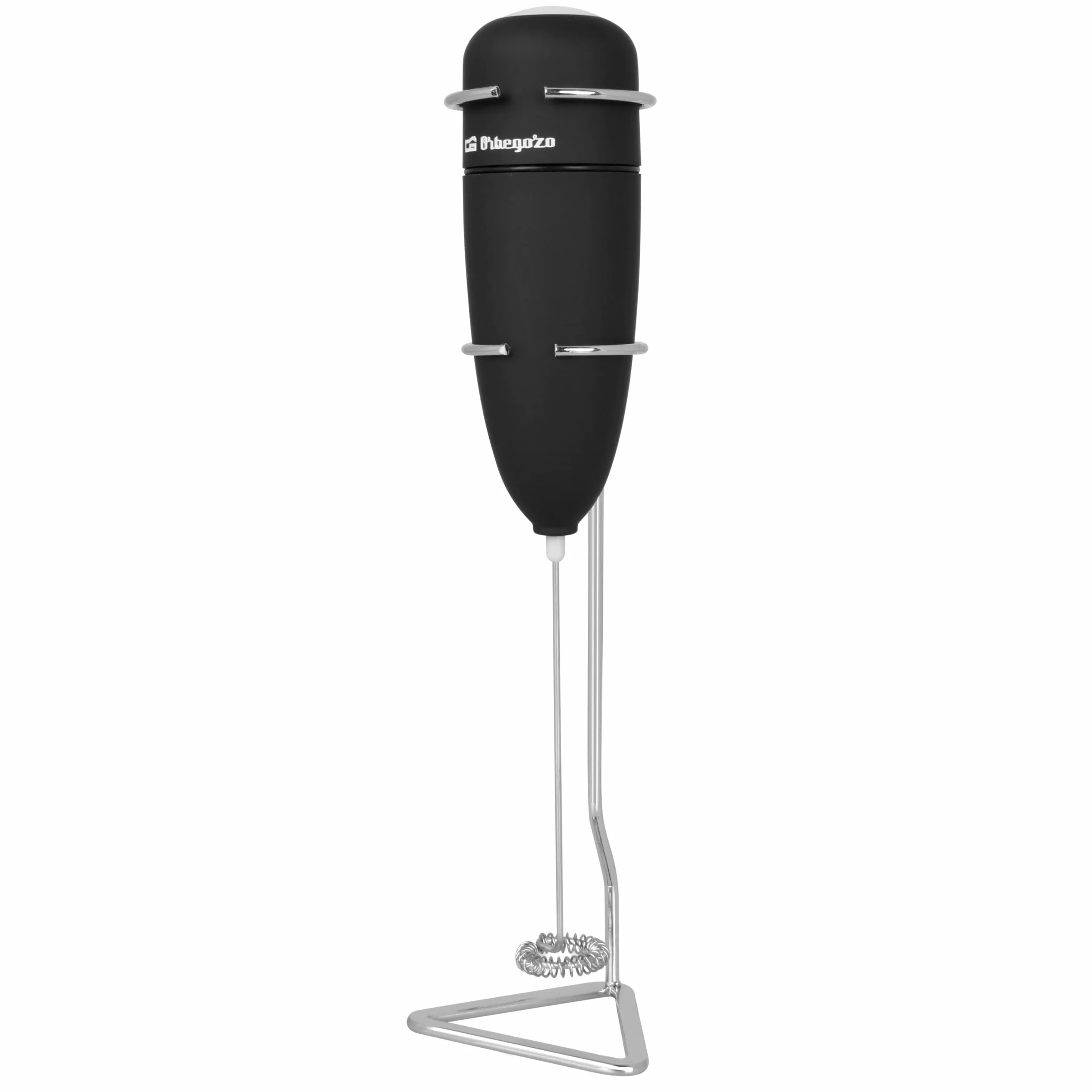 Orbegozo MN 3800 spieniacz do mleka, obudowa z funkcją Soft Touch, z uchwytem, zasilany bateriami, nadaje się do sosów, shake'ów i białek, czarny
