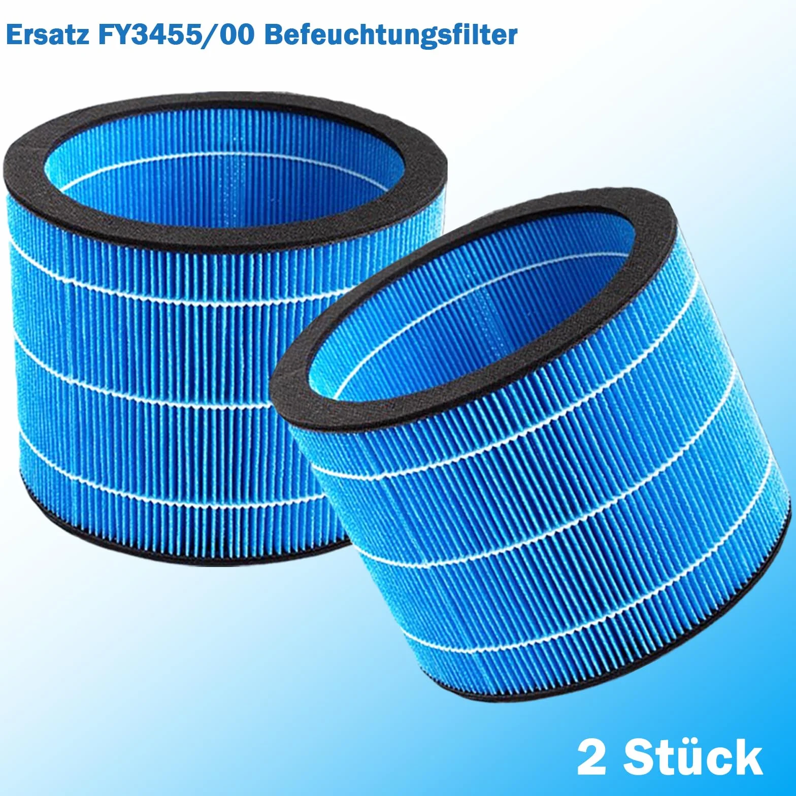 Filtr zamienny HEPA FY3455 do oczyszczacza powietrza Philips AC3737/10 2 w 1, 2 sztuki