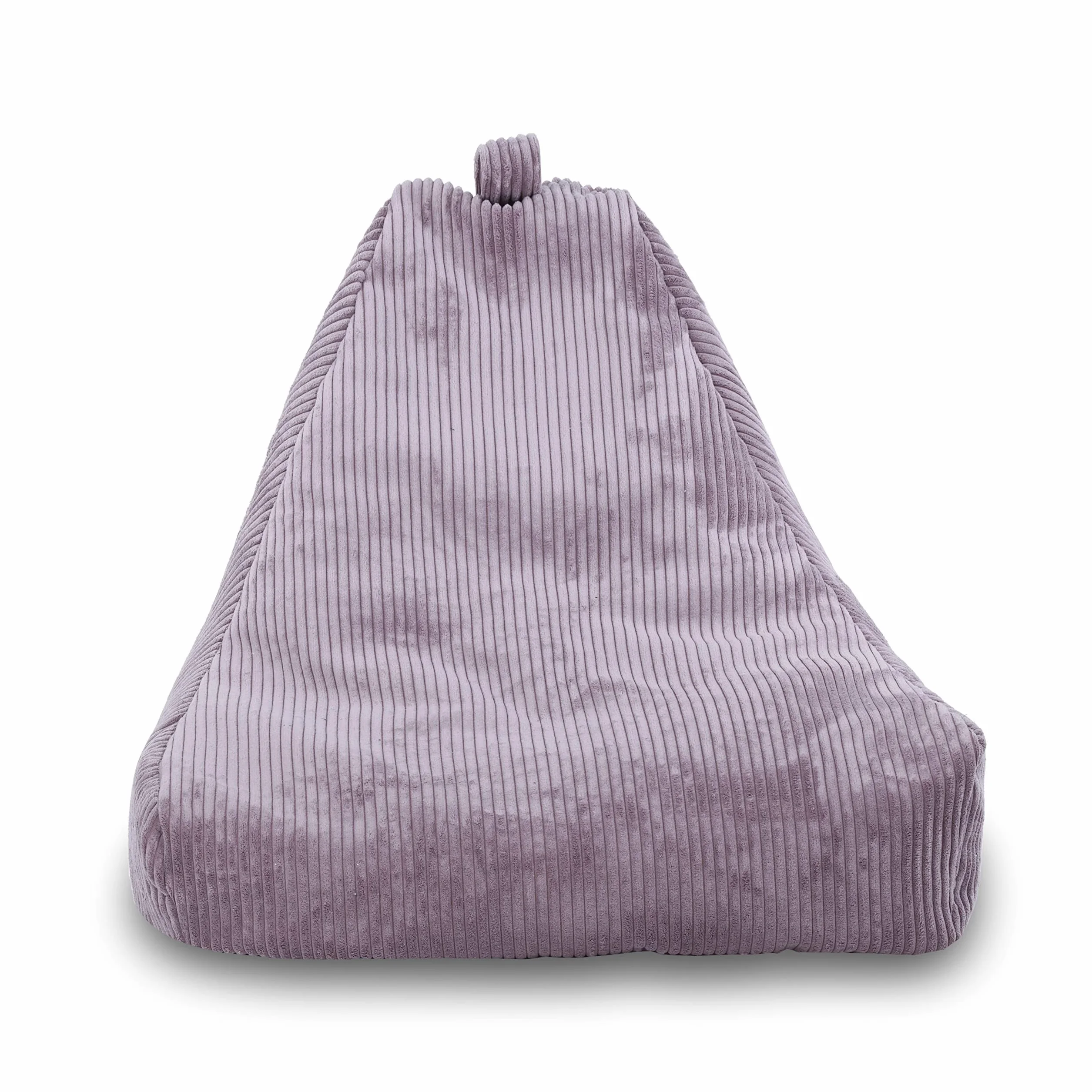 Ecopuf Keiko Siedzisko Cord Fotel Rozmiar S 75x75x70 cm welur z uchwytem i poduszką