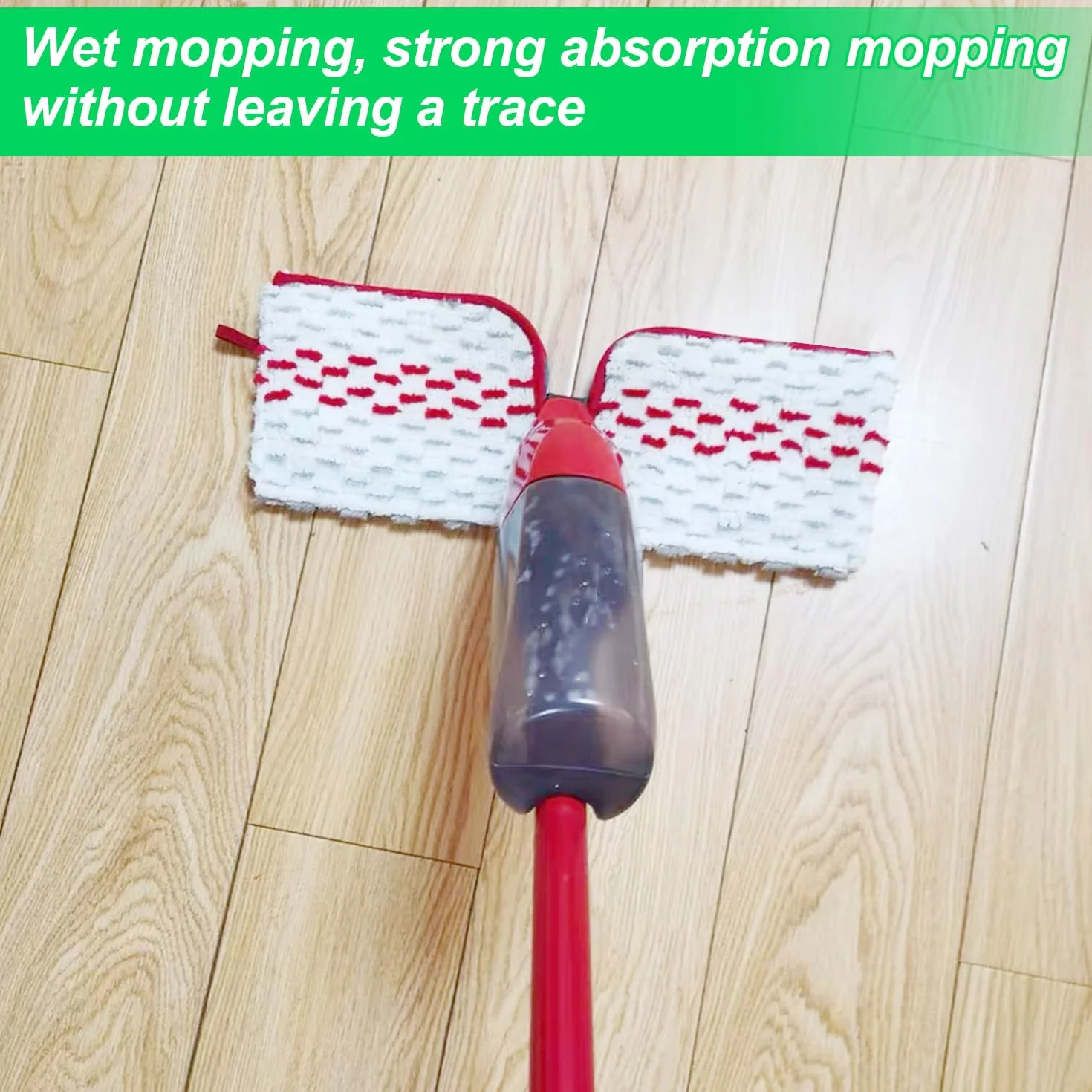 Microfiber Replacement Mop Head 154 x 392 mm Double-Sided Compatible With O-Cedar ProMist MAX Spray 4 Pack