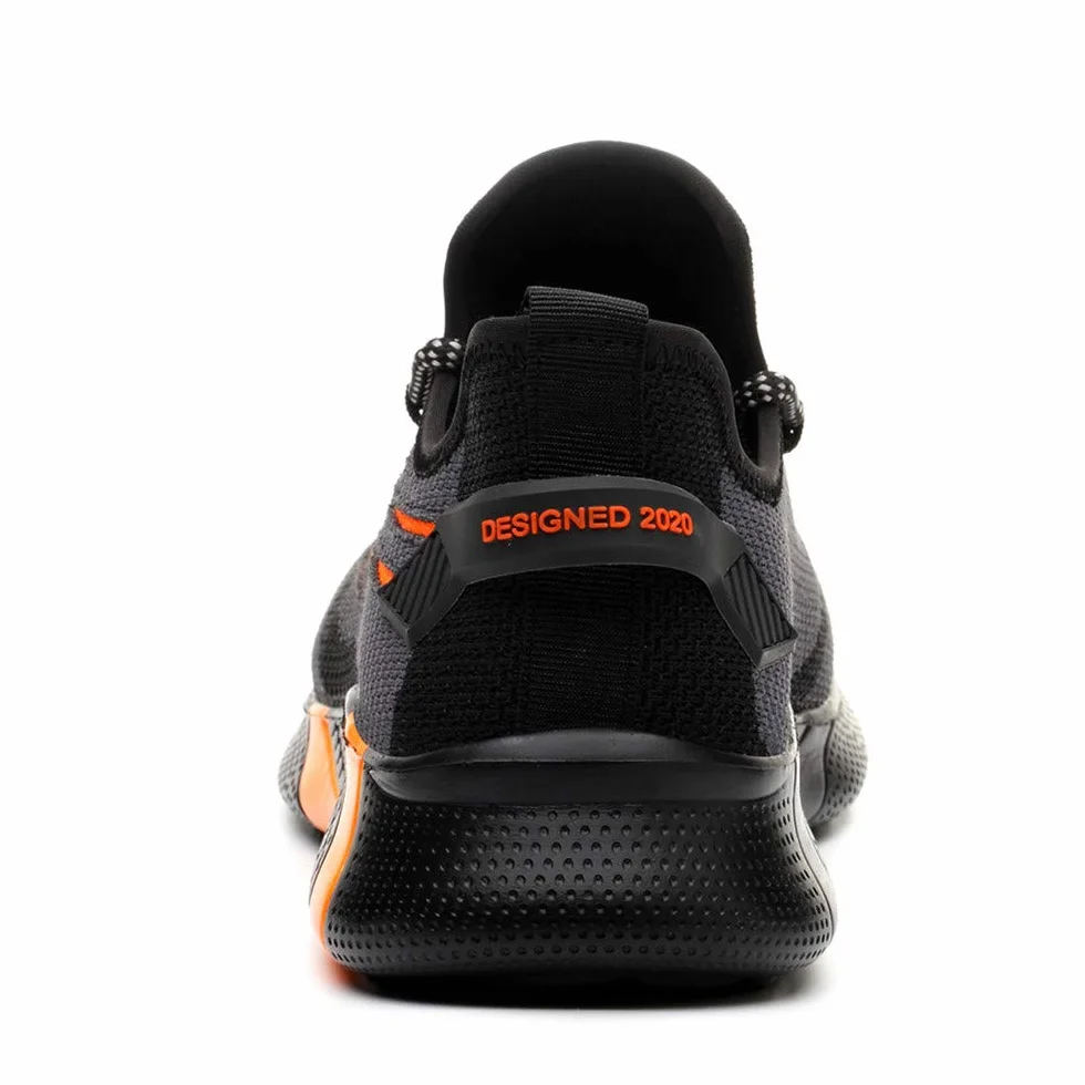 Obuwie ochronne dla mężczyzn i kobiet, lekkie sportowe buty ochronne, stalowy nosek, sneakersy