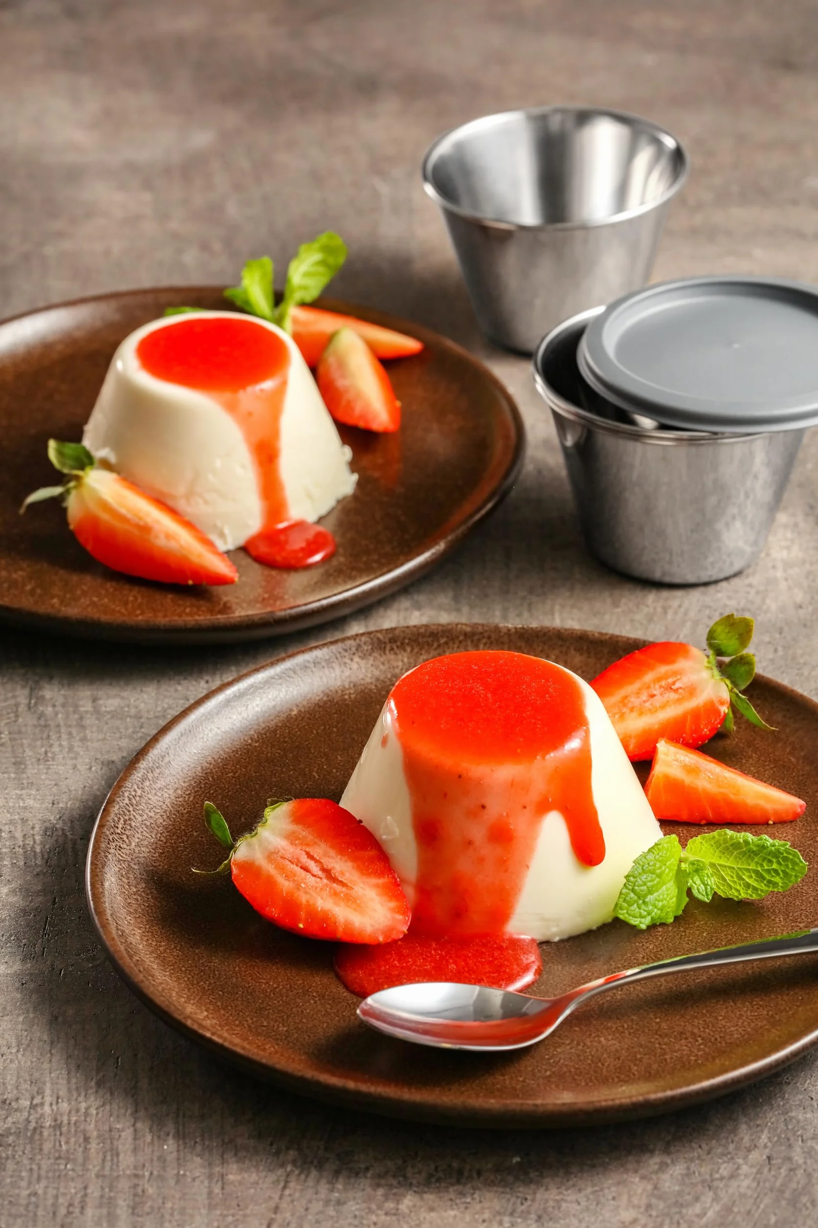 Tescoma GrandCHEF Kubki do panna cotta ze stali nierdzewnej 4 szt