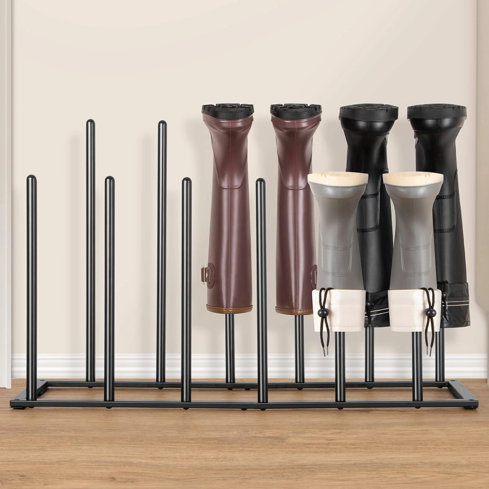 Metalowy stojak na buty ANBOXIT Welly do 6 par