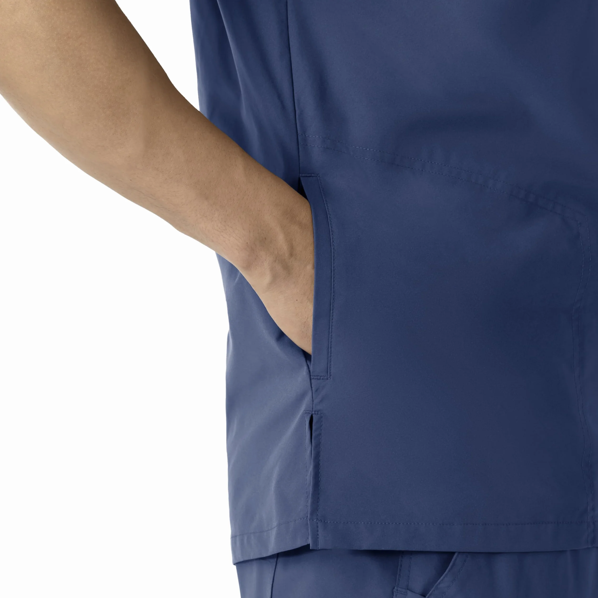 Carhartt Scrubs C16113 Force® Modern Fit V-Neck Top - Medium Regular - Navy