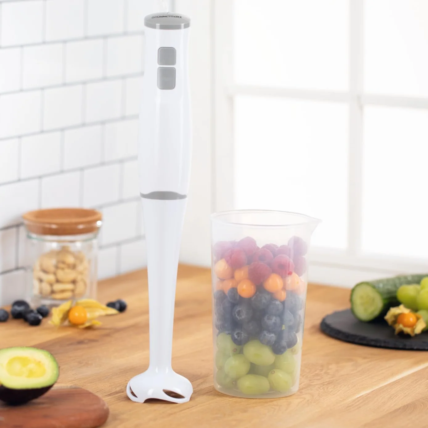 GOURMETmaxx Mikser stojący i smoothie Maker ze stali nierdzewnej 700 ml