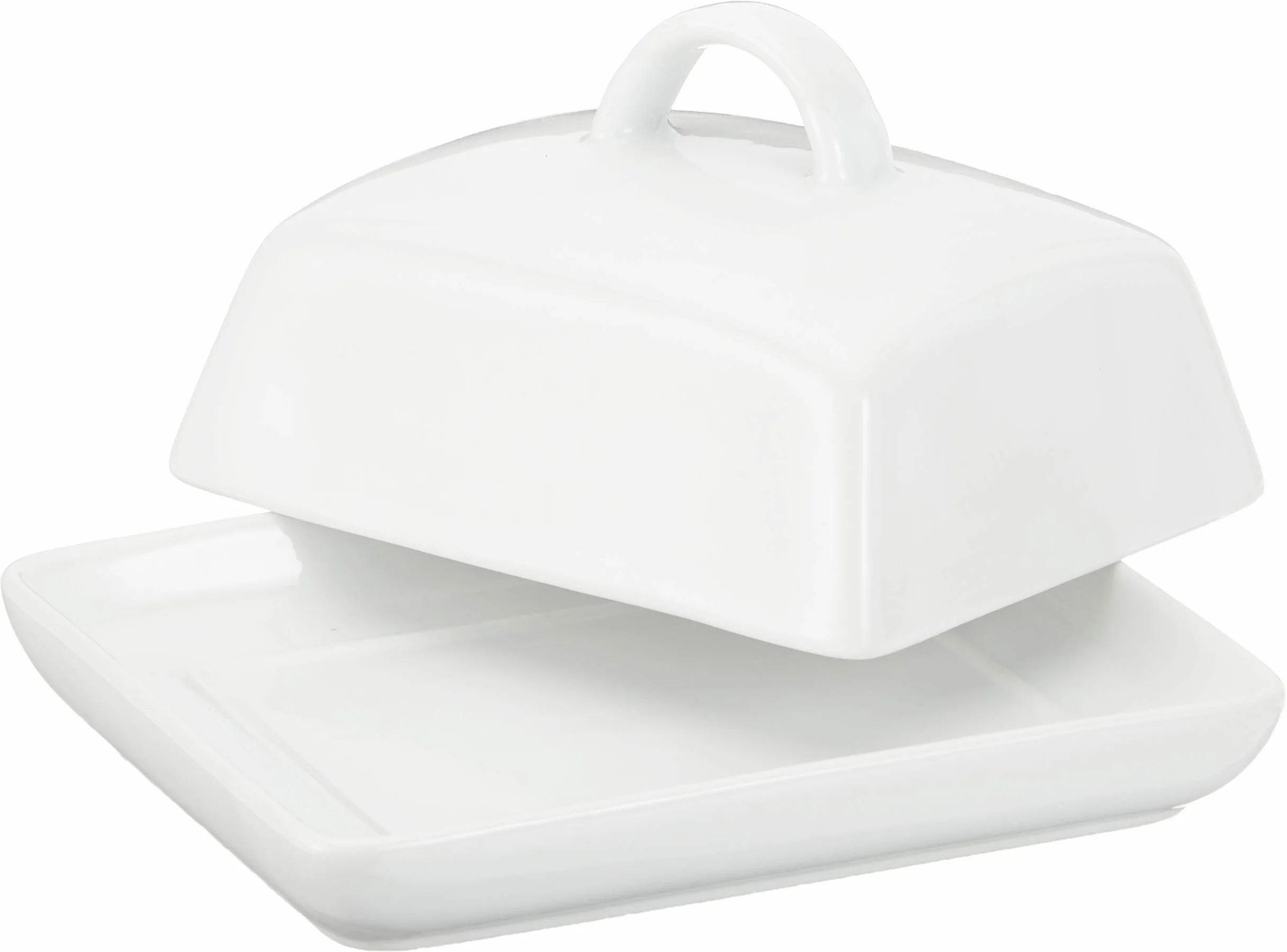 axentia 811175 Maselniczka Porcelanowa Biała