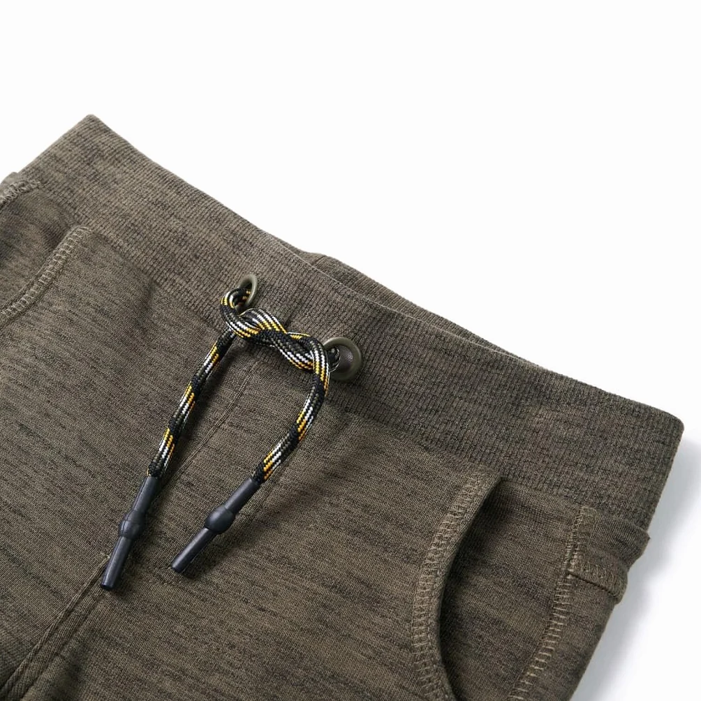 Dziecięce spodnie dresowe, khaki melanż, 116