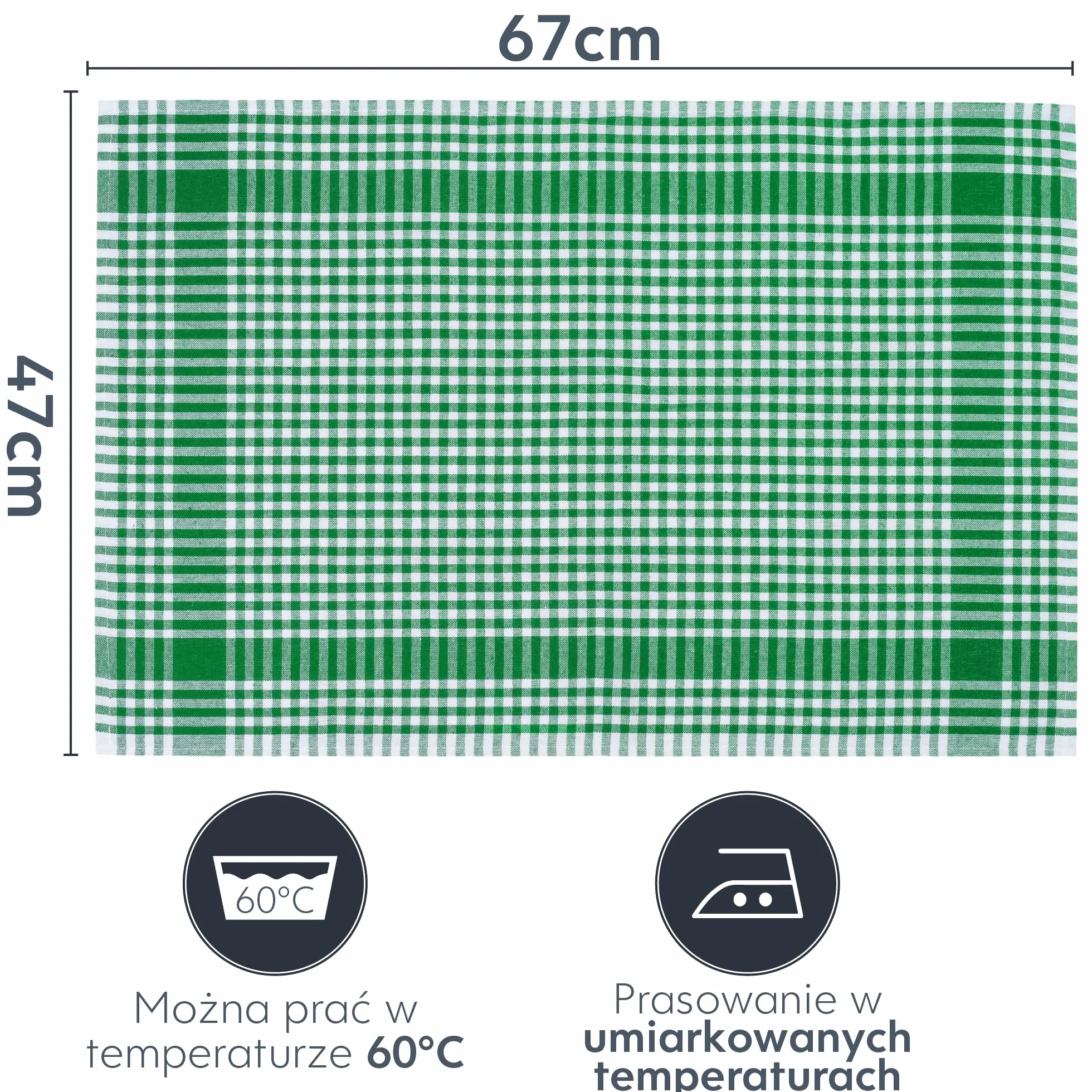Twinzee - Zestaw 10 ściereczek do naczyń - 100% bawełna - 47 x 67 cm - wyjątkowo chłonne ściereczki kuchenne - do osuszania naczyń i rąk - zielone