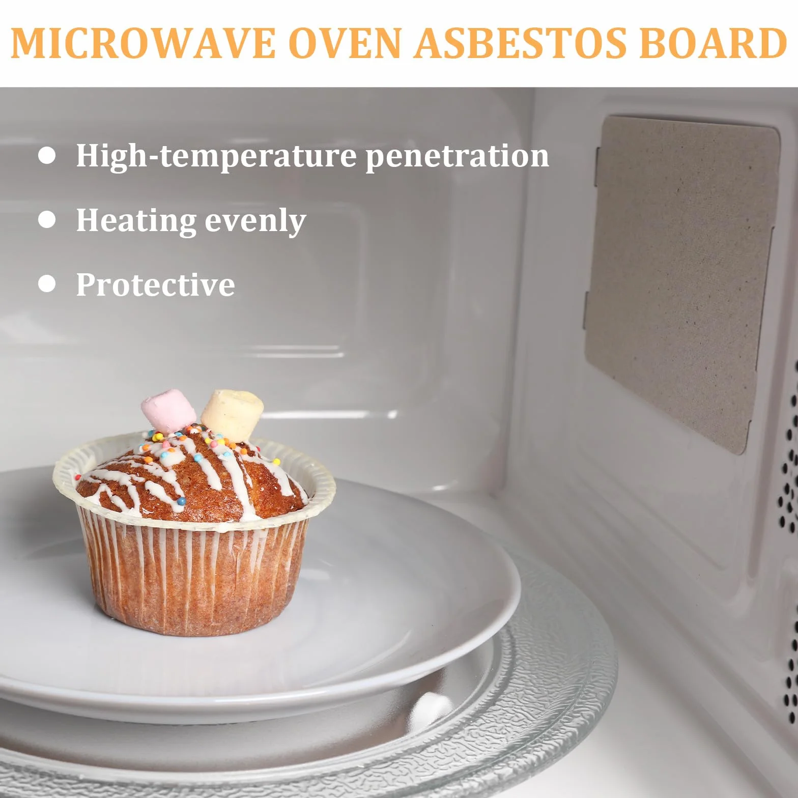 Giantree 5 sztuk krążków z miką do kuchenki mikrofalowej 15 x 12 cm liście z efektem migotania