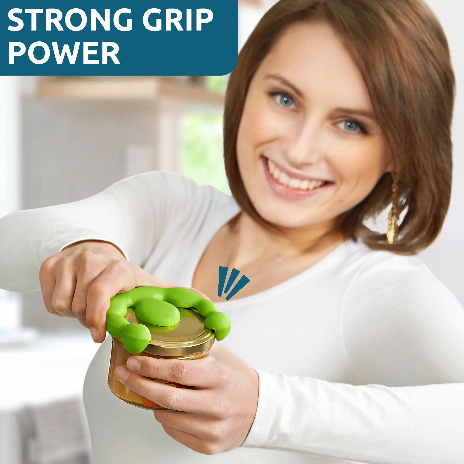 Priot Strong otwieracz do słoików Twist Gripper dla słabych dłoni, dzieci, seniorów, zielony