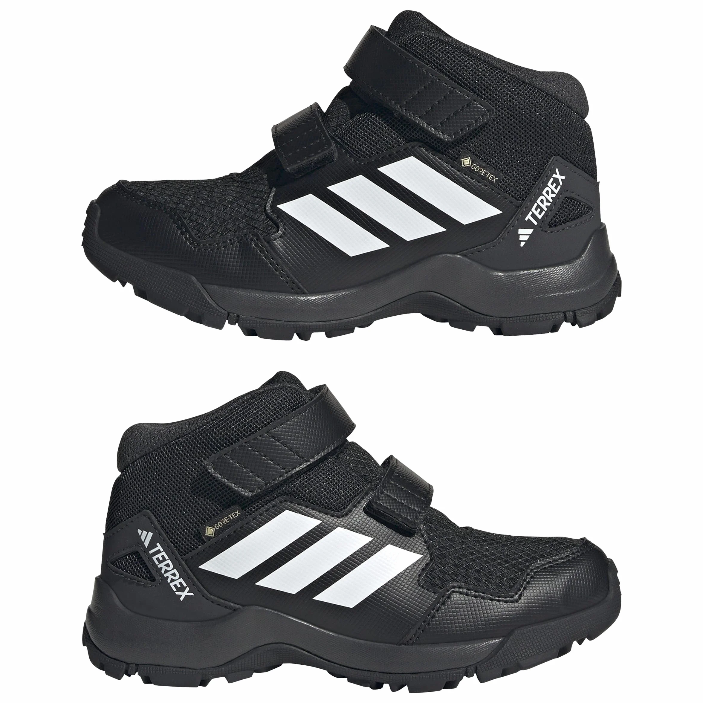 adidas Uniseks - dzieci Terrex Skychaser Mid Gore-Tex Hiking Kids Shoes, Core Black/Ftwr White/Semi Impact Orange, 32 EU