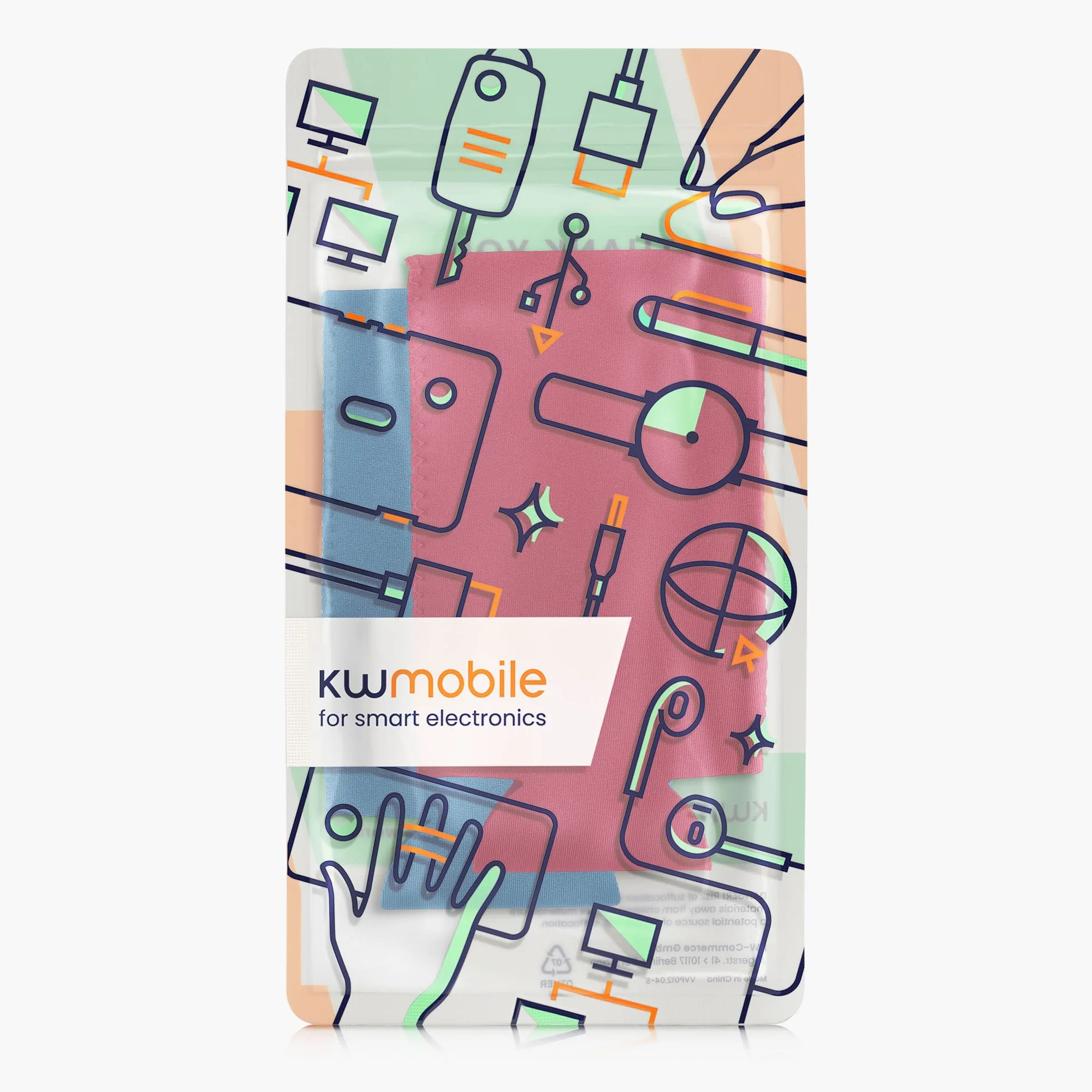 kwmobile Pojemnik Chłodzący 2 x 500 ml Czerwono-Niebieski