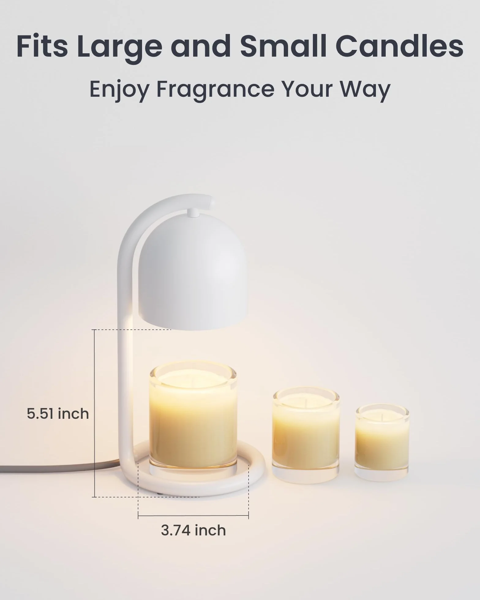 SwitchBot Inteligentna lampa do podgrzewania świec z timerem i ściemniaczem, podgrzewacz świec do Apple Home i Alexa, elektryczny topiący wosk na urodziny, prezent na parapetówkę, elegancki wystrój