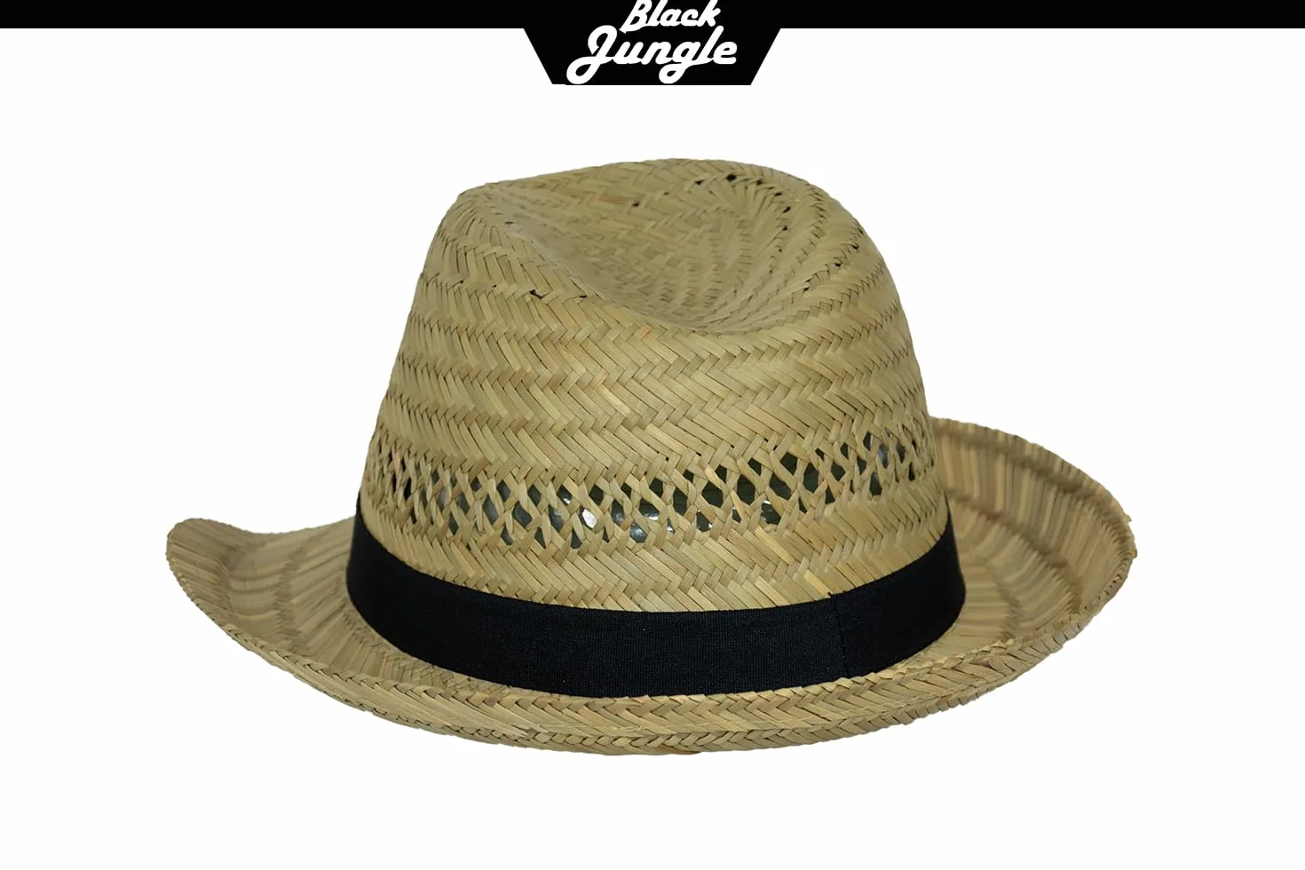Black Jungle Varadero kapelusz słomkowy naturalny kapelusz letni kapelusz słomkowy Hawana kapelusz unisex Bogart kapelusz Fedora