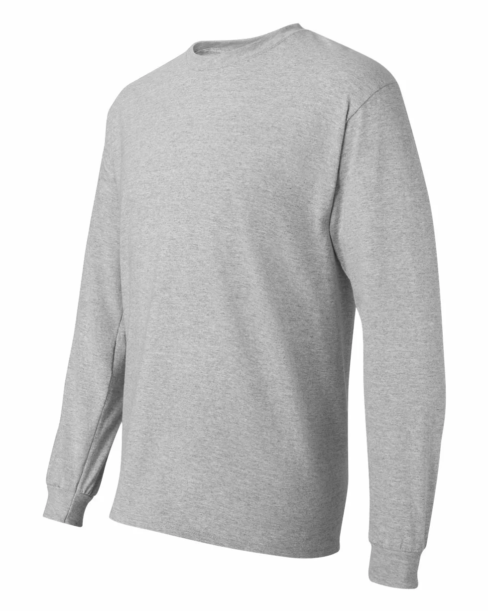 Hanes Koszula Mężczyźni Essentials Long-sleeve T-shirt, Crewneck Cotton T-shirts for Men, 2-pack (2 w zestawie)