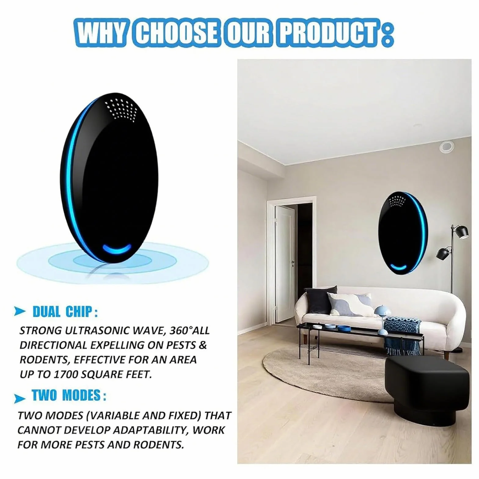 Easy to Use,Effective,Suitable for Indoor,3 Pack,Black