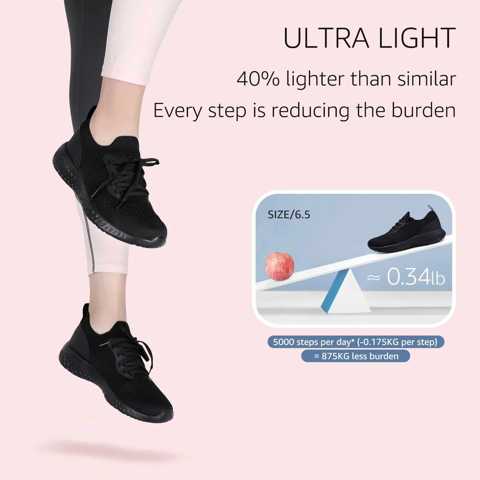 HKR Damskie Trampki Sportowe Buty do Biegania Lekkie Buty Tenisowe