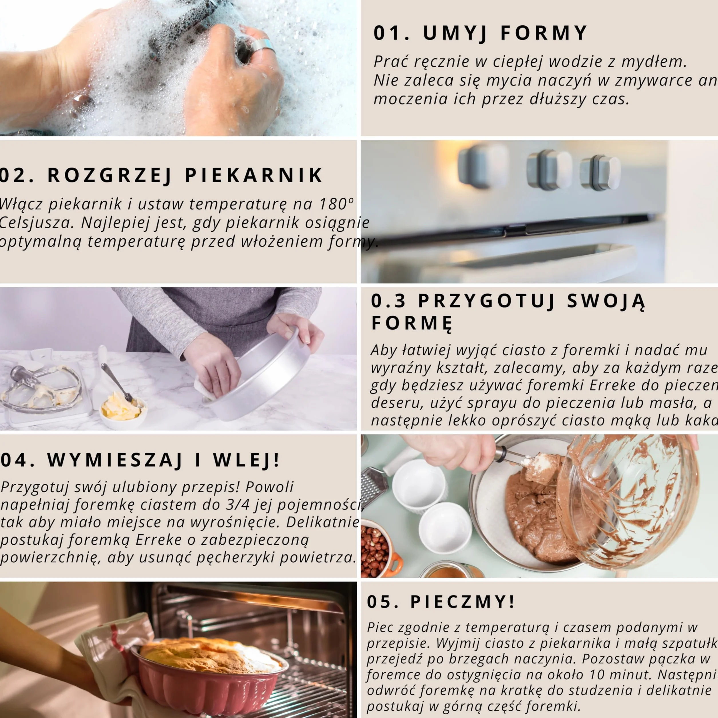 Erreke Tortownica 24 cm 2.5 l Podwójna Nieprzywierająca Powłoka Odlewane Aluminium