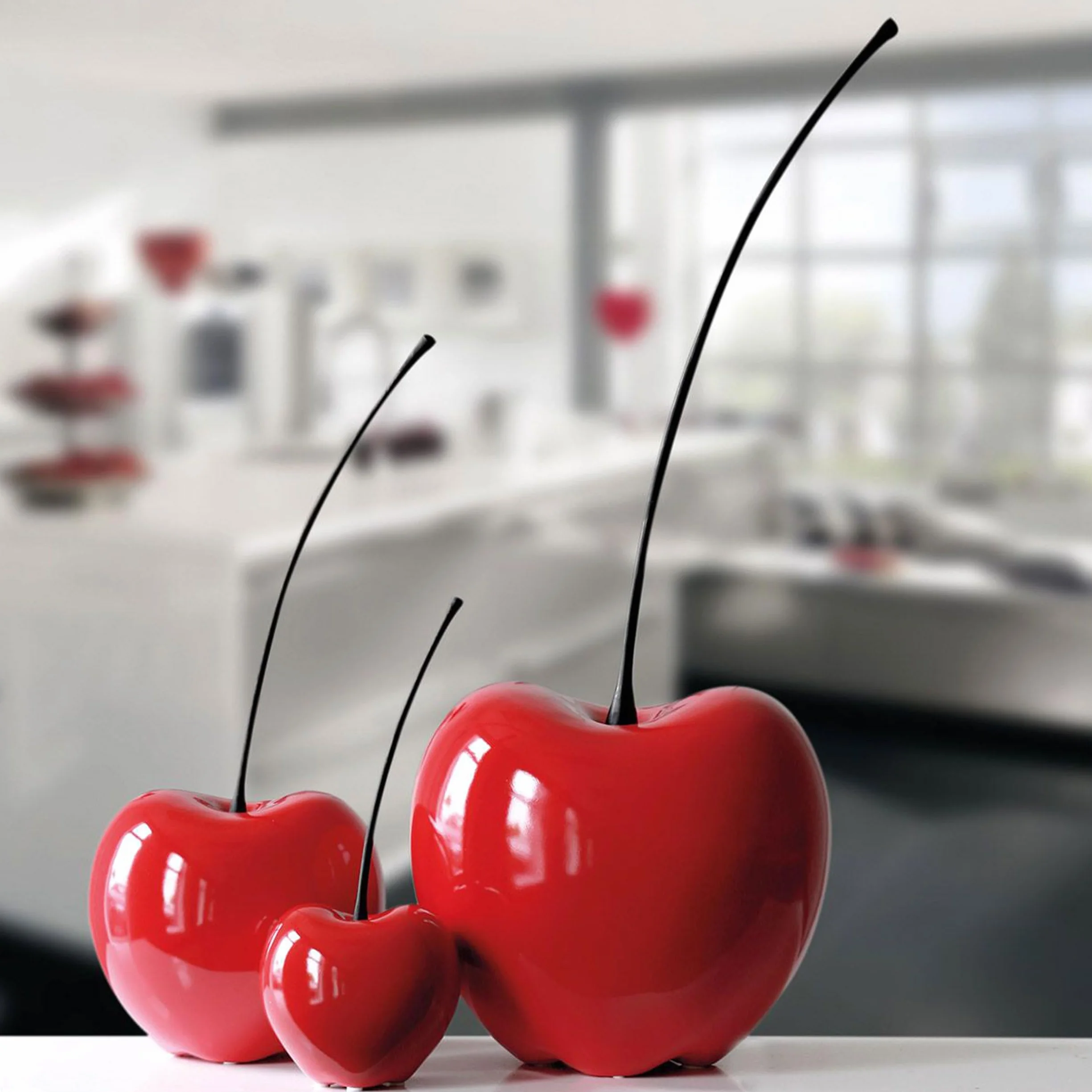 Casablanca 36407 Sculpture Wiśnia Passion Ceramika Czerwona 60 x 25 cm