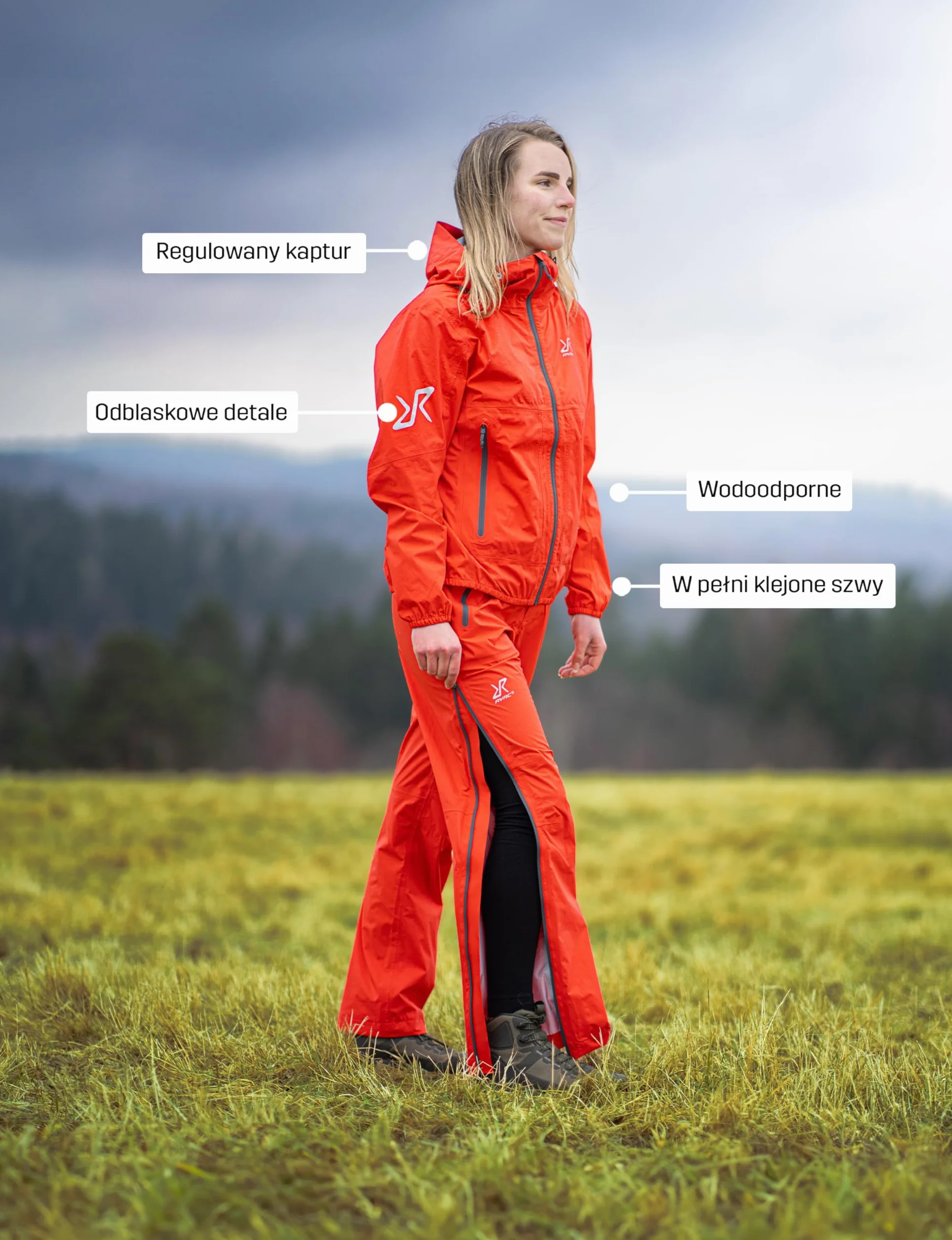 RevolutionRace Arcade 3L Lightweight Jacket Damska, Wodoodporna Kurtka, łatwa do spakowania wiatrówka na wędrówki