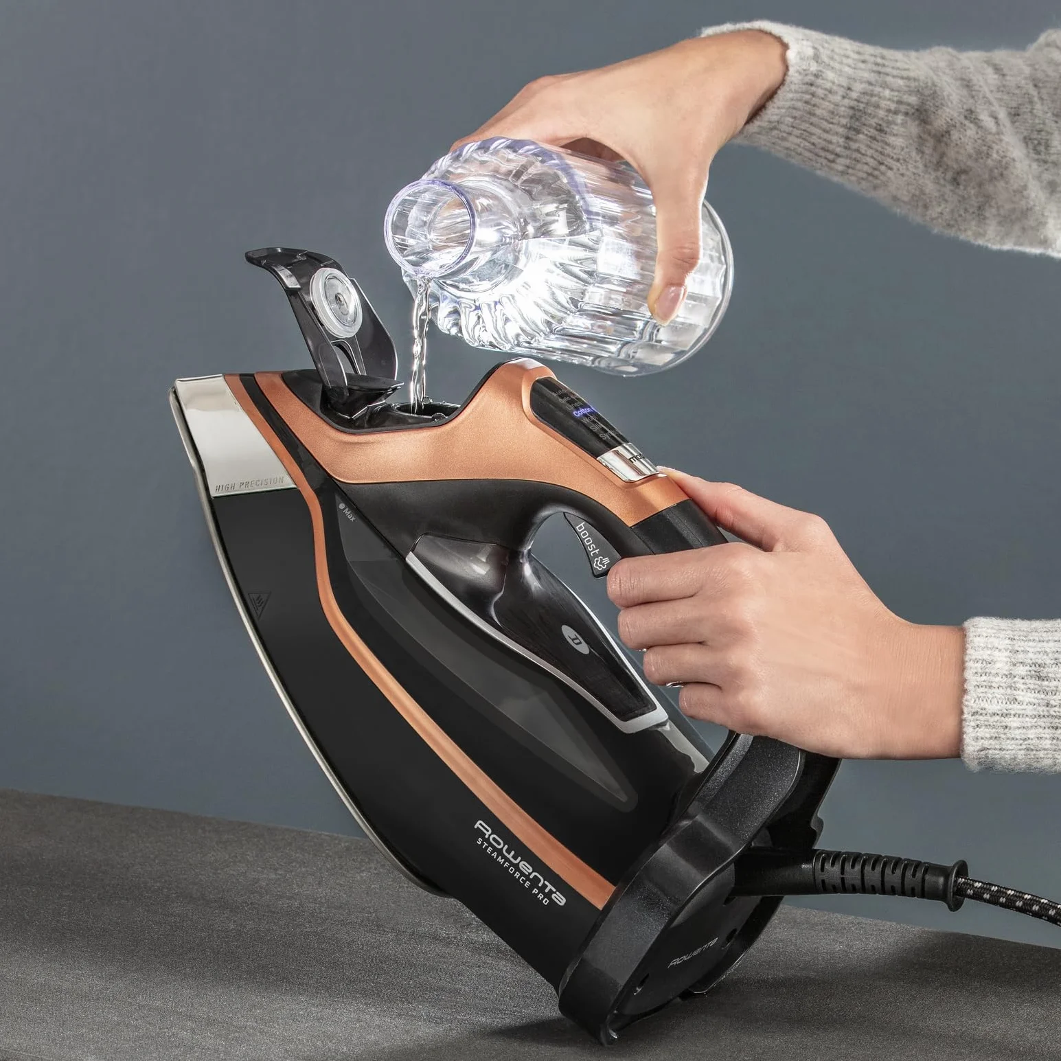 Rowenta Steamforce Pro żelazko parowe 3200 W 350 ml 300 g/min antykamieniowy automatyczne wyłączanie DW9520