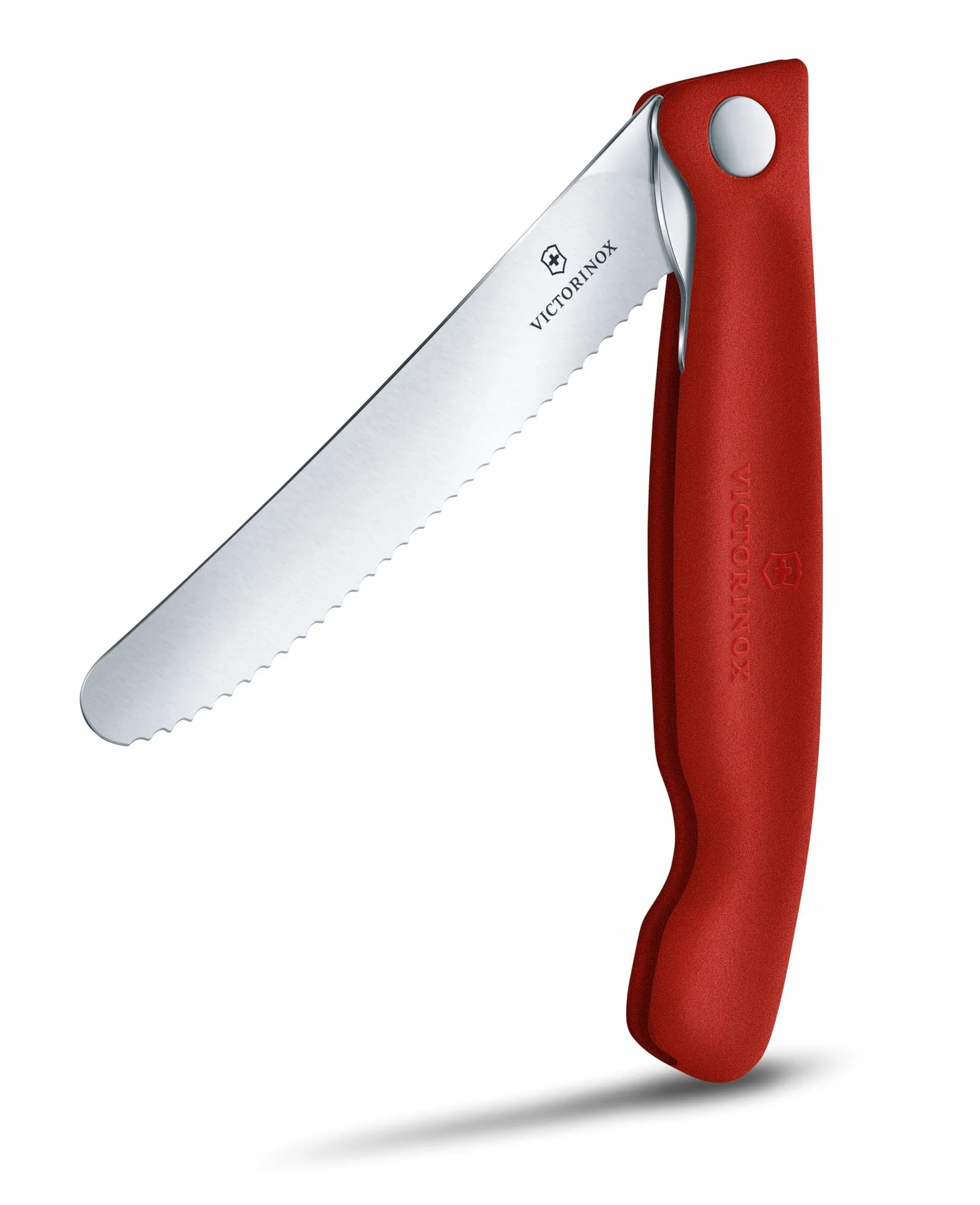 Victorinox Swiss Classic Set aus zusammenklappbarem Gemüsemesser und Schneidebrett, rot