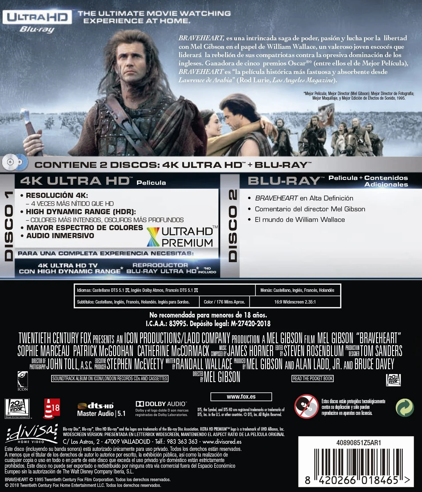 Braveheart (4K UHD + Blu-ray)
