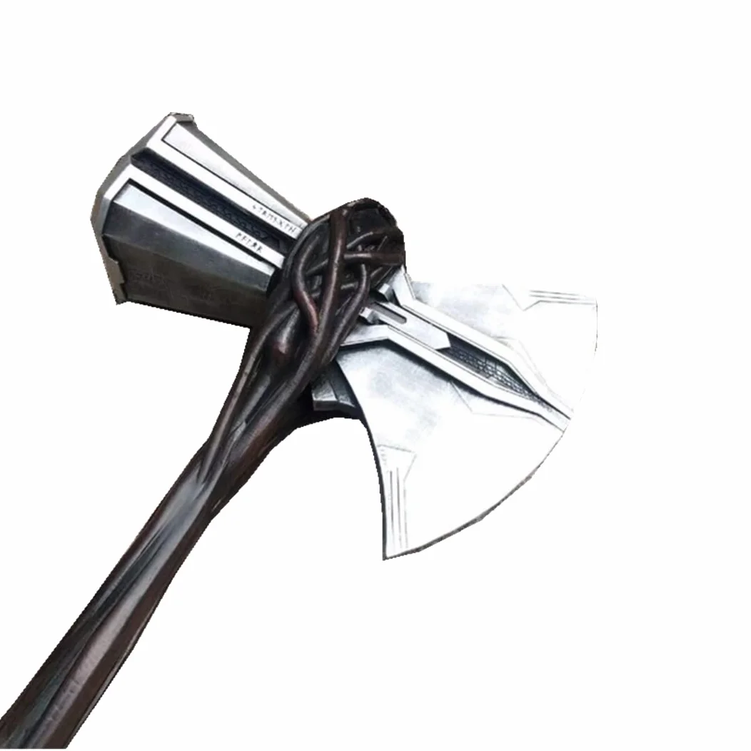 damdos Akcesoria na Halloween, młotek do cosplayu, rozmiar 1:1, pianka PU Stormbreaker Thor's Odinson Stormbreaker Topór miłość i grzmoty, młotek kolekcjonerski, fajny prezent urodzinowy
